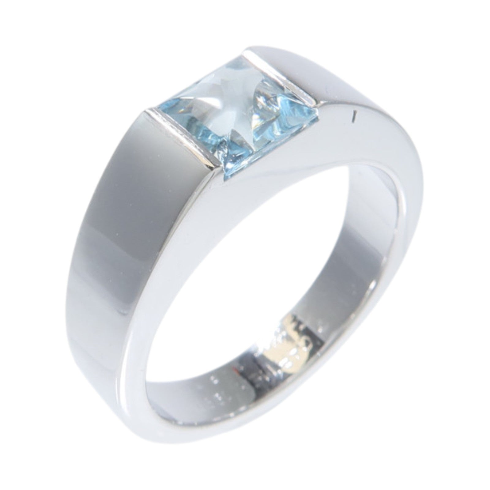 CARTIER 18K白金Tank Ring戒指