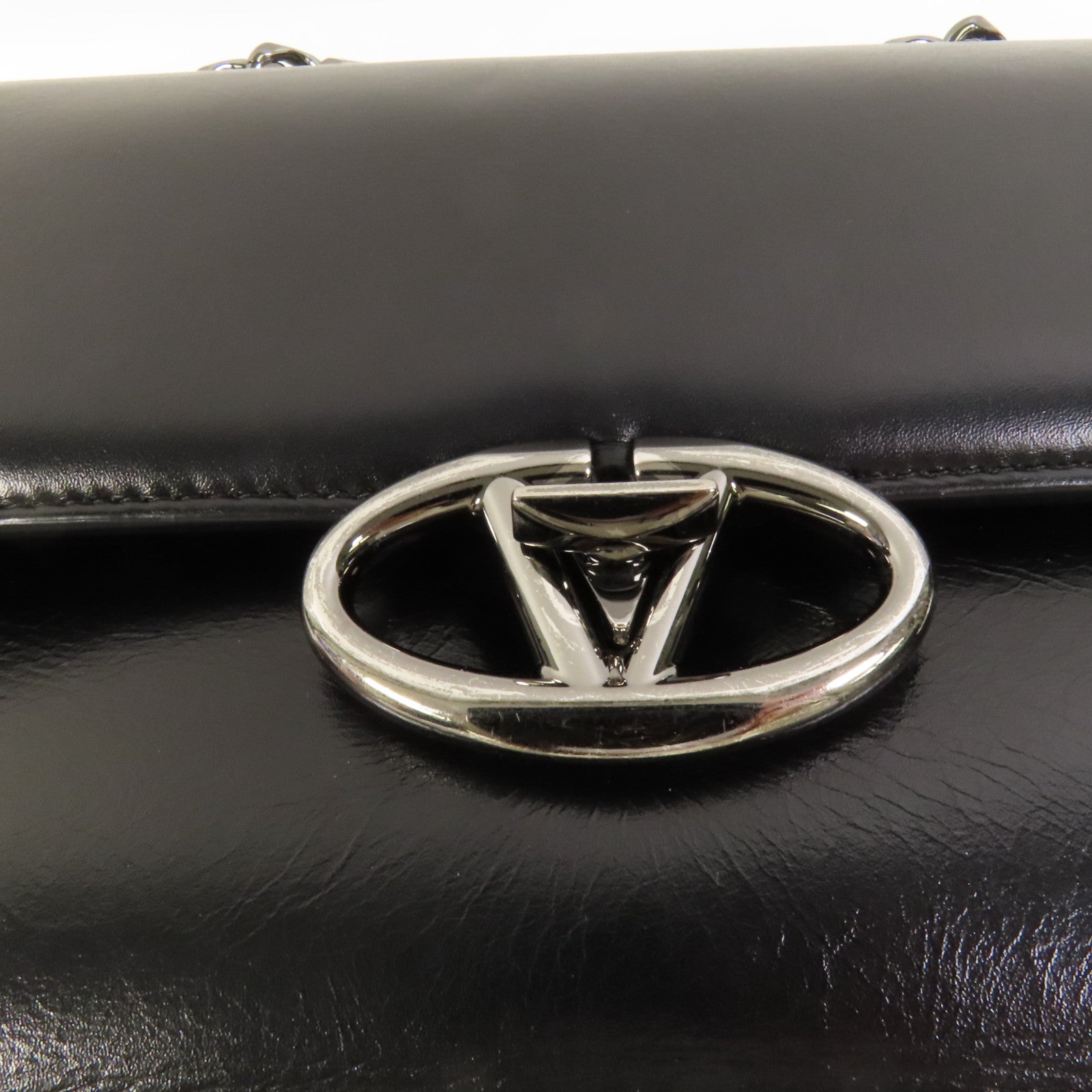 Valentino 【激減優惠】羊皮皮革Small Vlogo肩背袋
