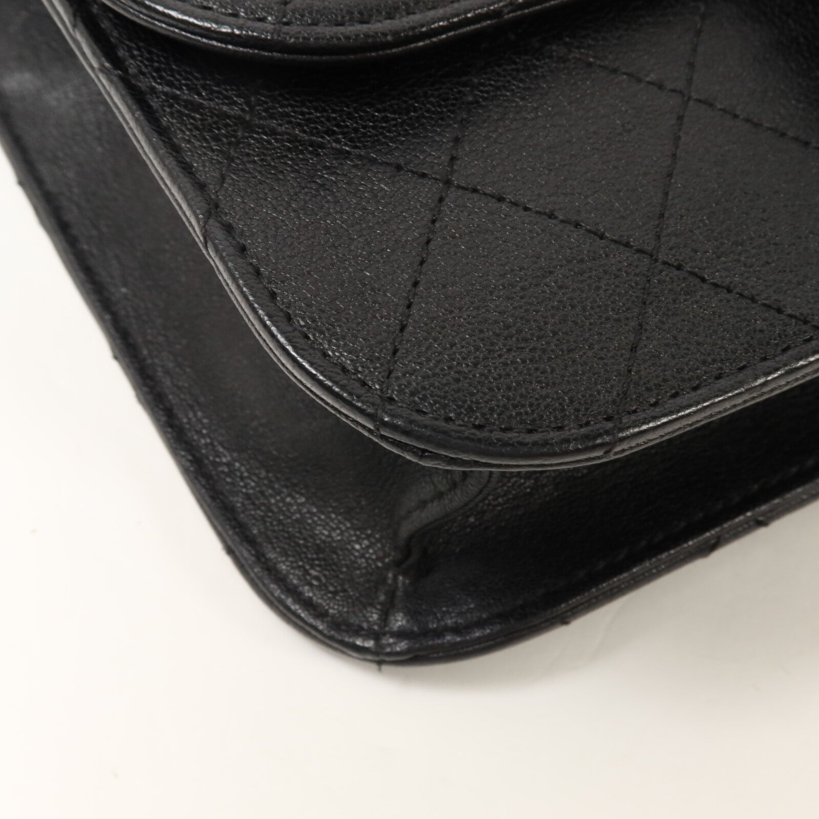 CHANEL 牛皮皮革Front Chain Flap Bag鏈帶肩背袋