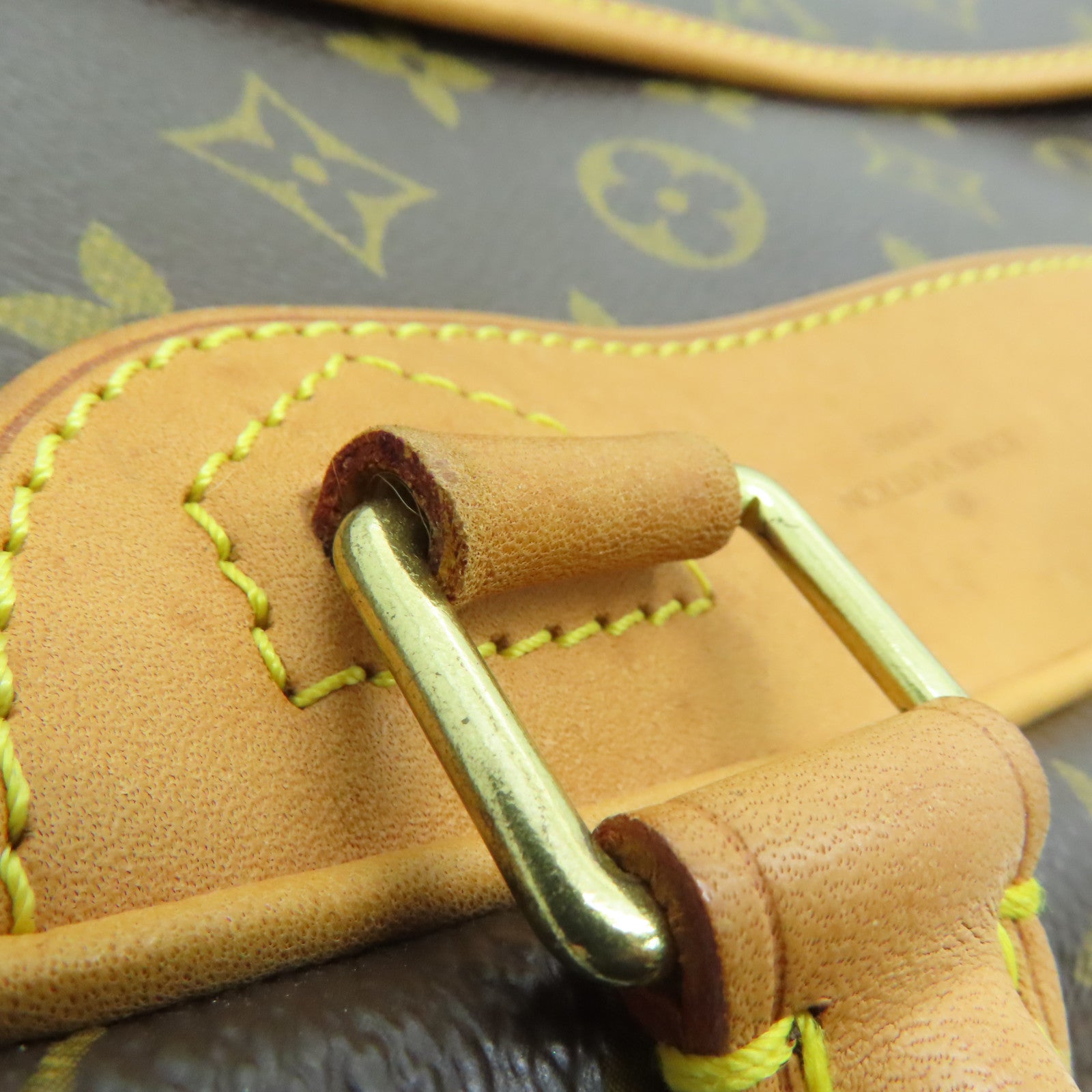 LOUIS VUITTON Monogram Trouville Hand Bag金扣手挽袋啡色