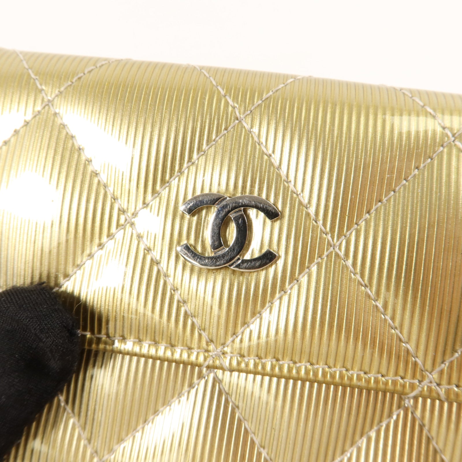 CHANEL 漆皮皮革Bifold Wallet錢包