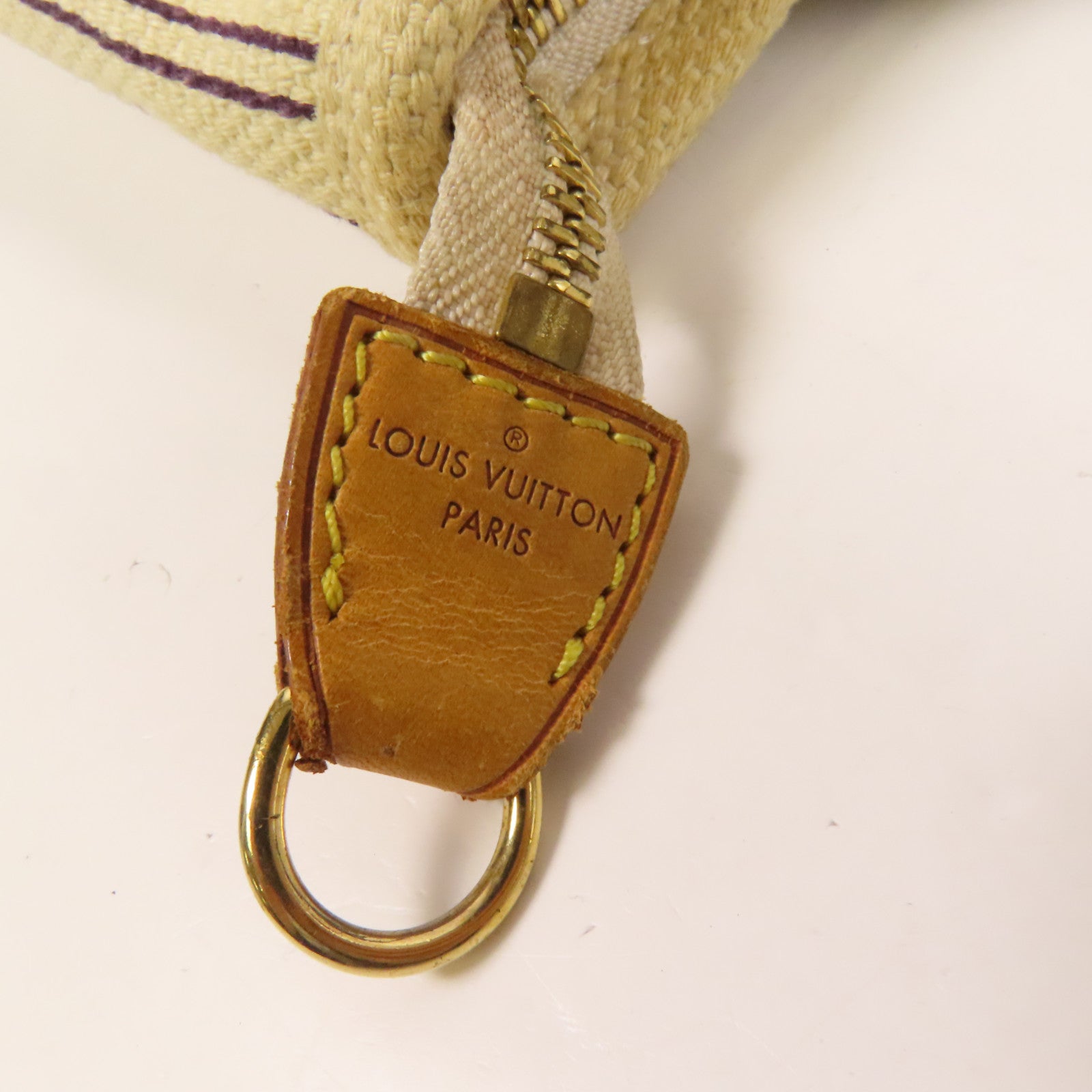 LOUIS VUITTON 帆布Antigua Cabas PM金扣手挽袋