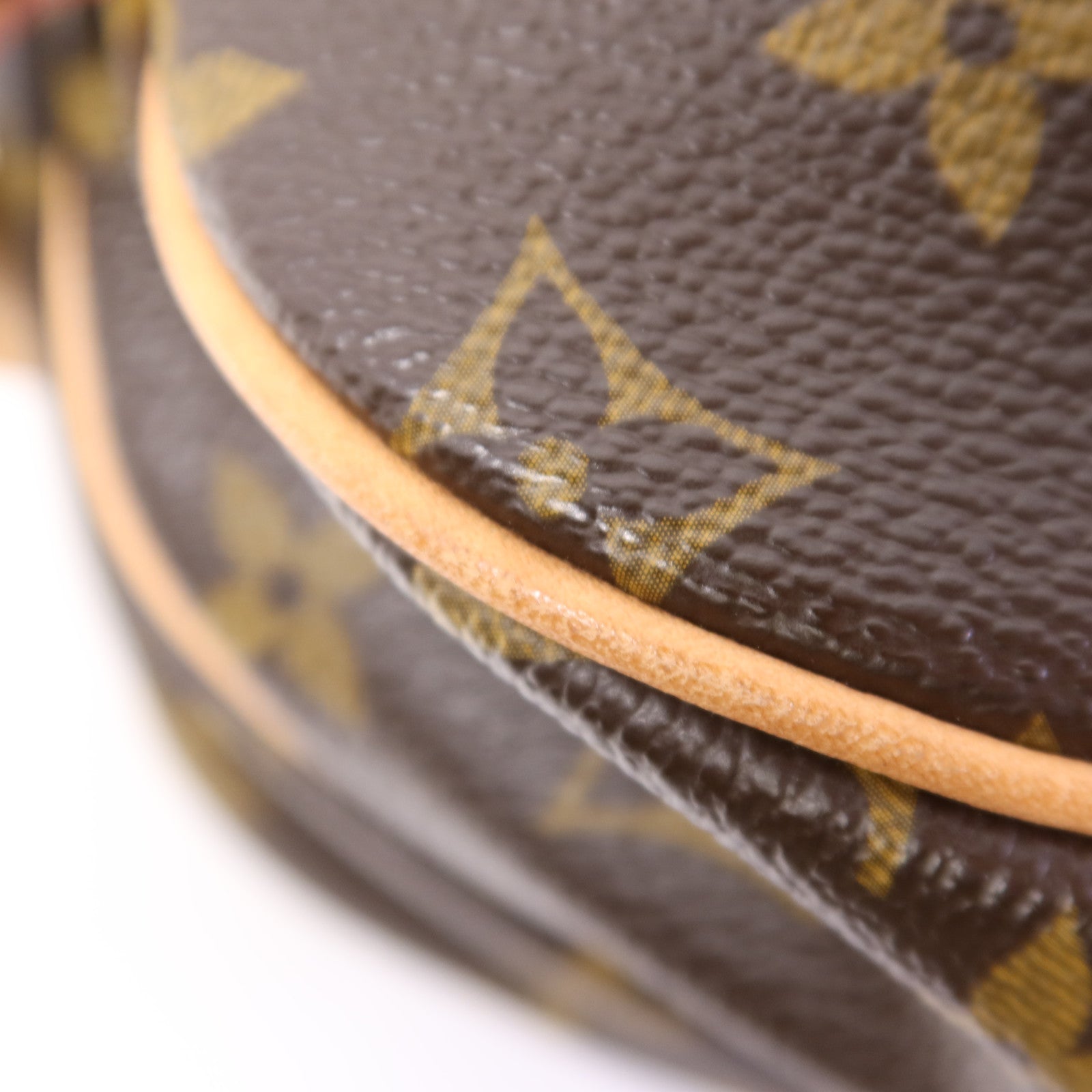 LOUIS VUITTON Monogram Saumur 30金扣肩背袋棕色