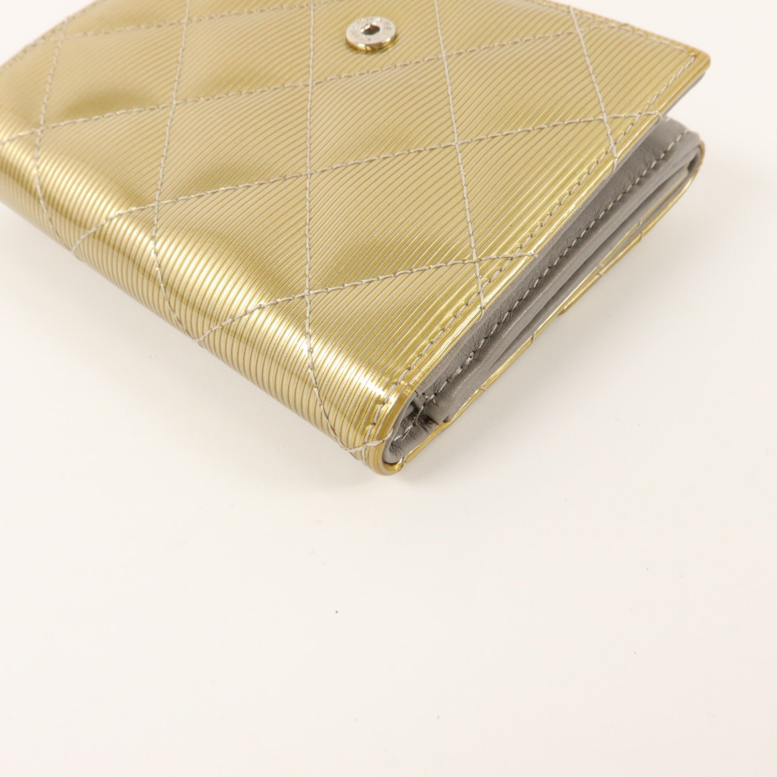 CHANEL 漆皮皮革Bifold Wallet錢包