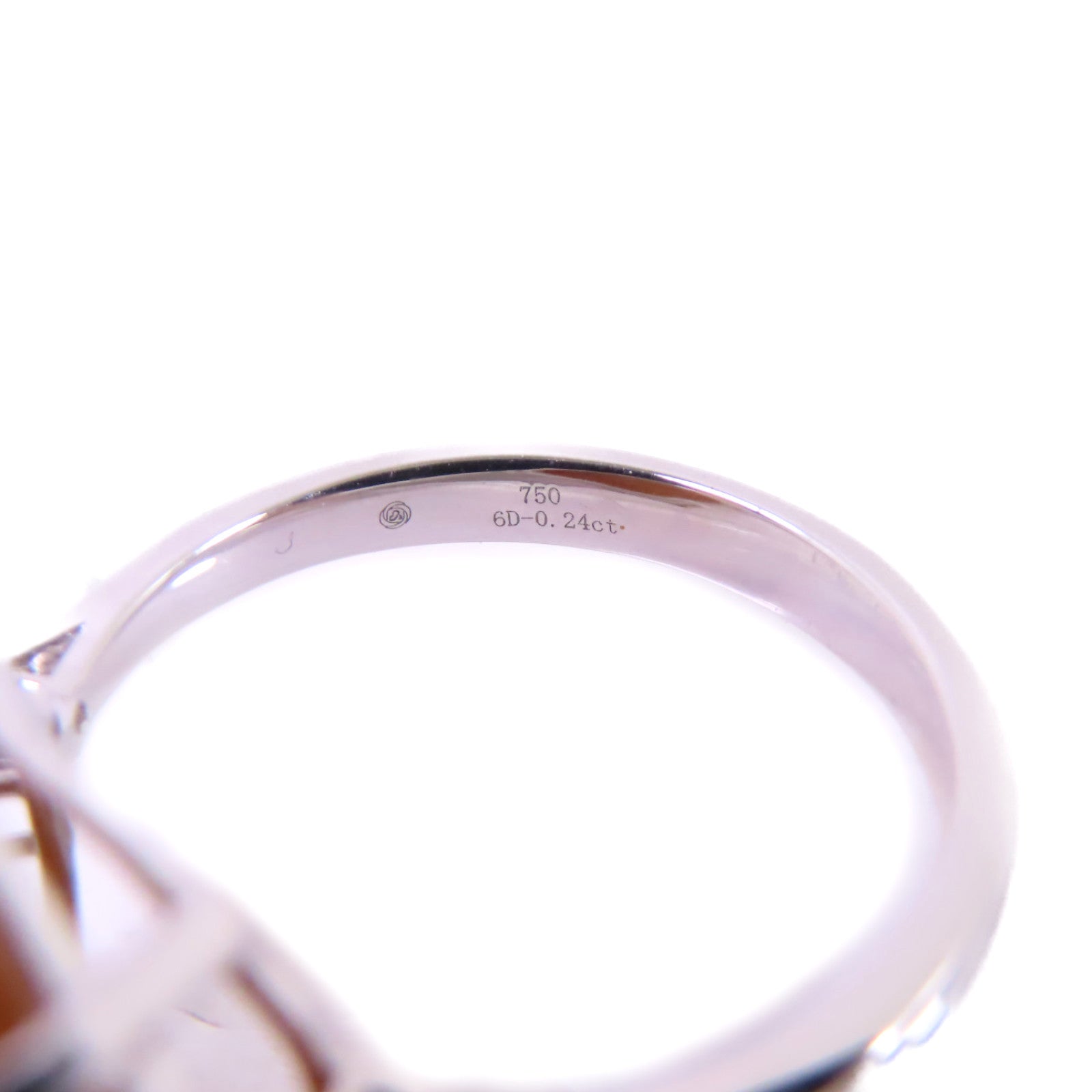 JEWELRY 18K白金/翡翠/0.24ct鑽石Jade Diamond Ring戒指US#7.75