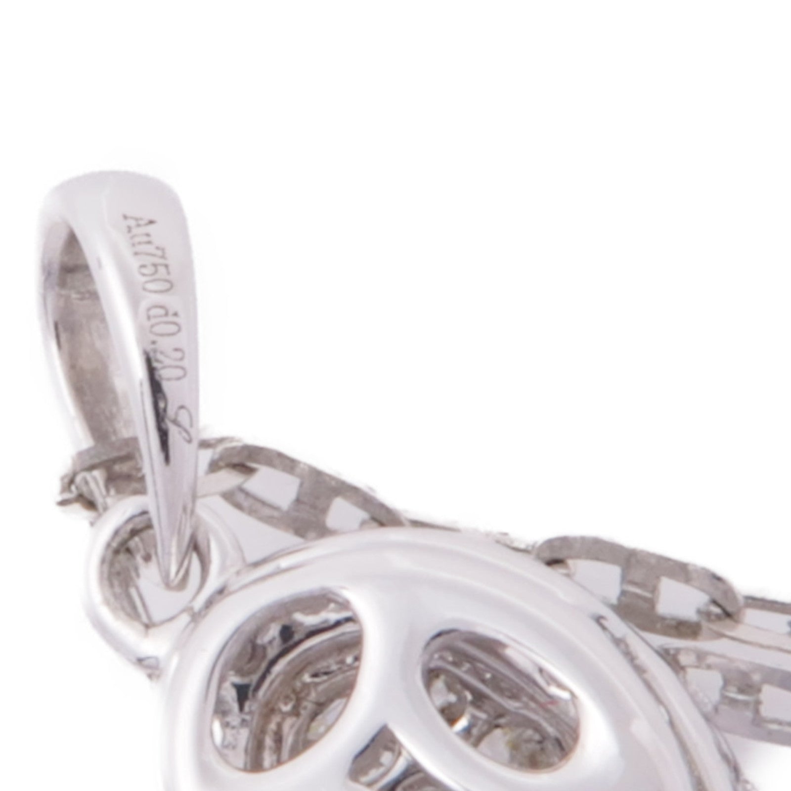 JEWELRY (PRICE DOWN) Diamond Necklace 18K White Gold
