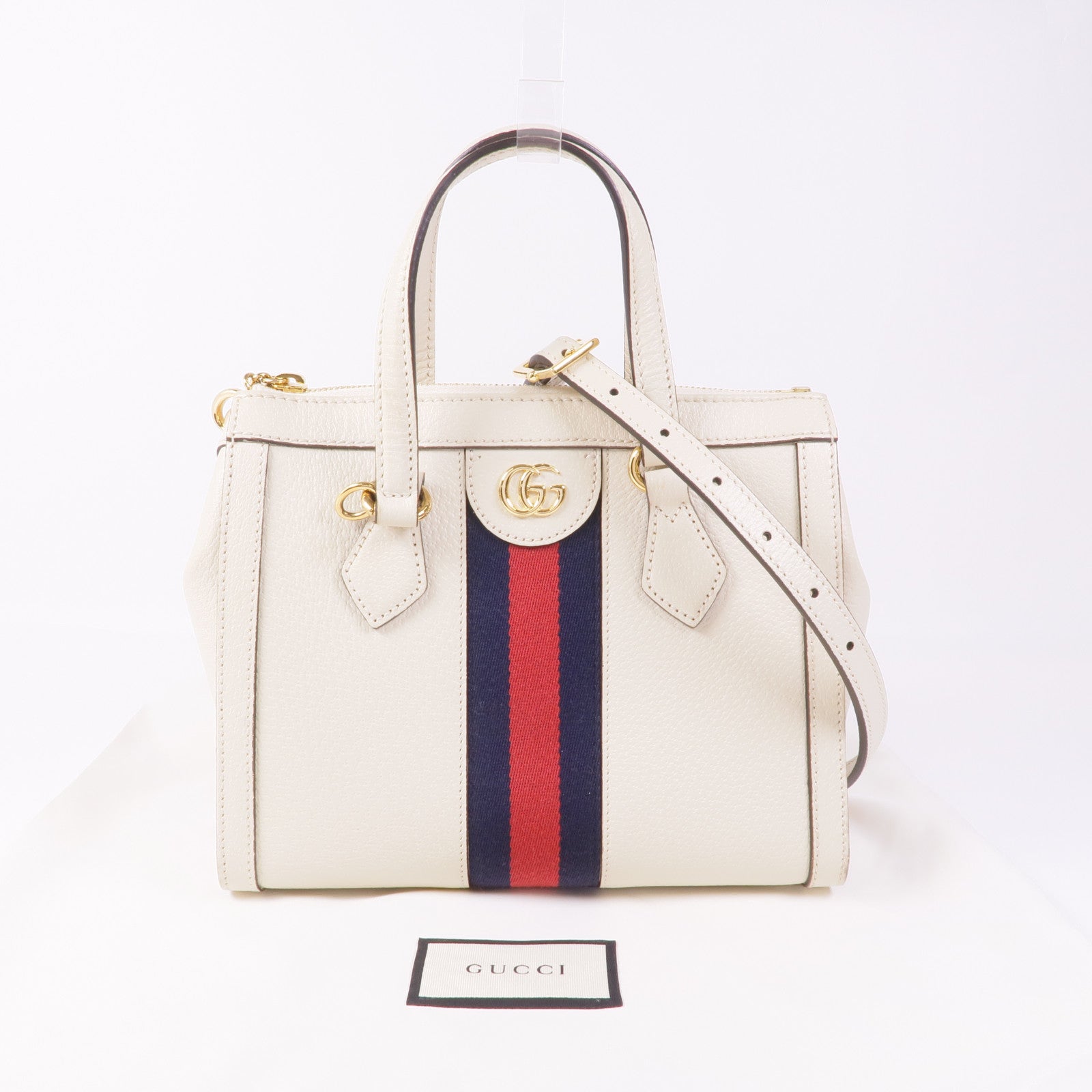 GUCCI 牛皮皮革2 Way Shoulder金扣手挽肩背兩用袋