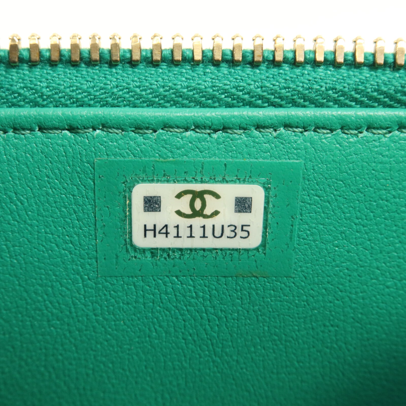 CHANEL 牛皮皮革Vanity Case鏈帶肩背袋