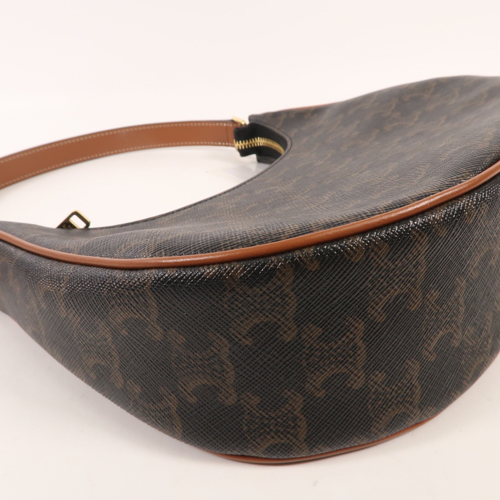 CELINE 塗層帆布Ava金扣肩背袋