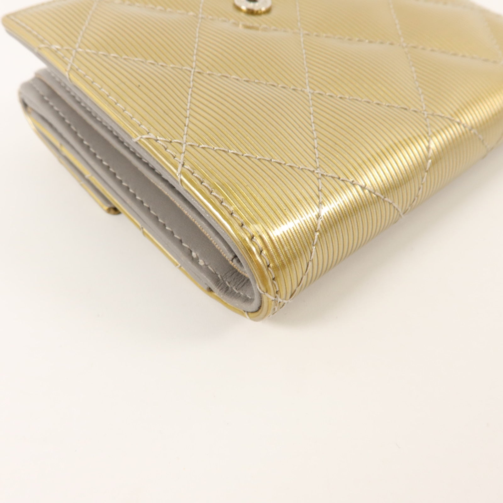 CHANEL 漆皮皮革Bifold Wallet錢包
