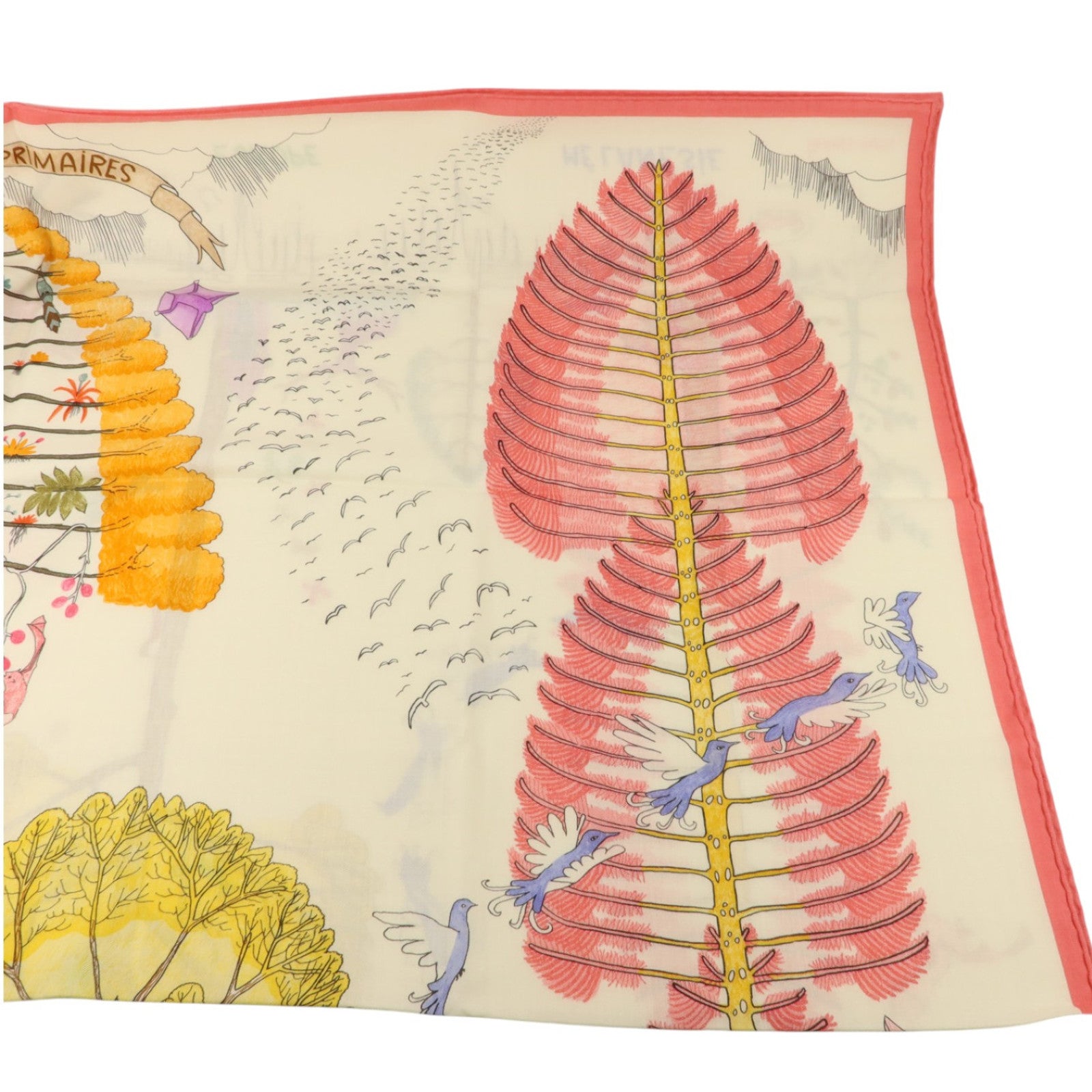 HERMES 羊絨/絲質Scarf 140X140絲巾