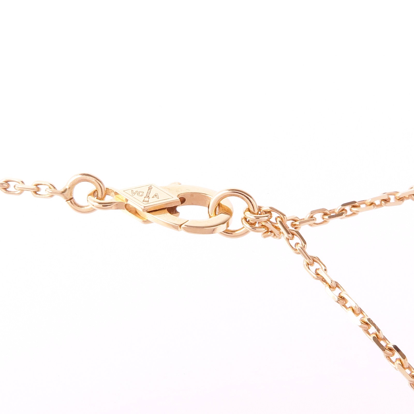 Van Cleef & Arpels 18K玫瑰金Vintage Alhambra Necklace珍珠貝母項鍊