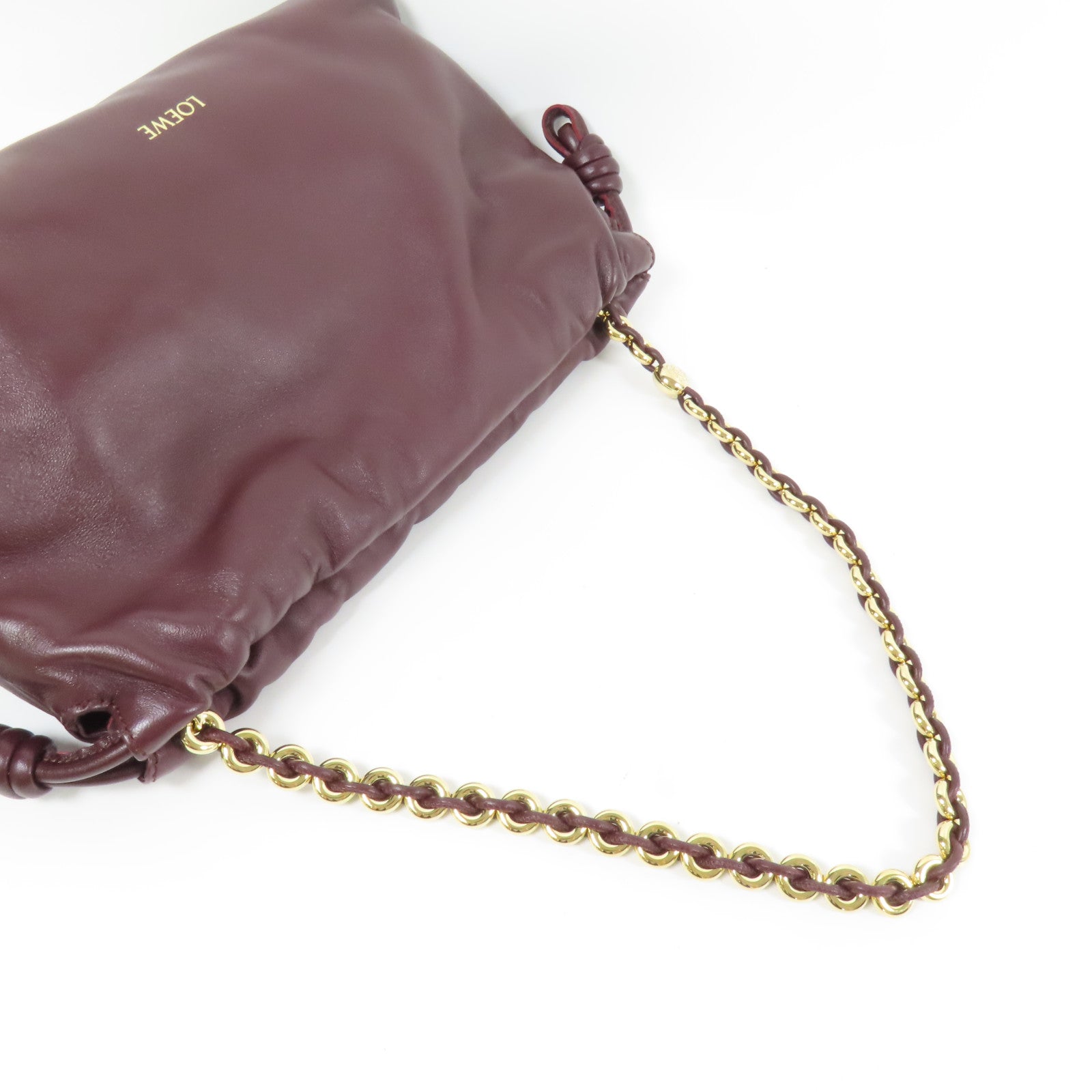 LOEWE 羊皮皮革Medium Flamenco Purse金扣肩背袋