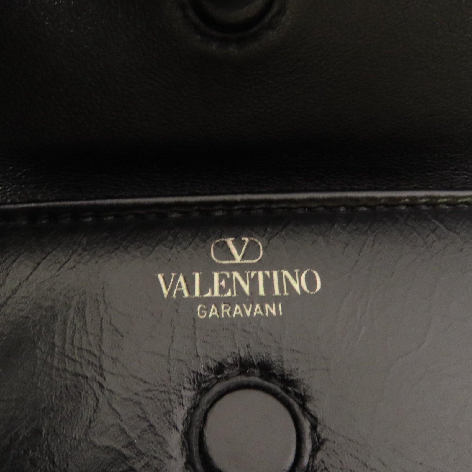 Valentino 【激減優惠】羊皮皮革Small Vlogo肩背袋
