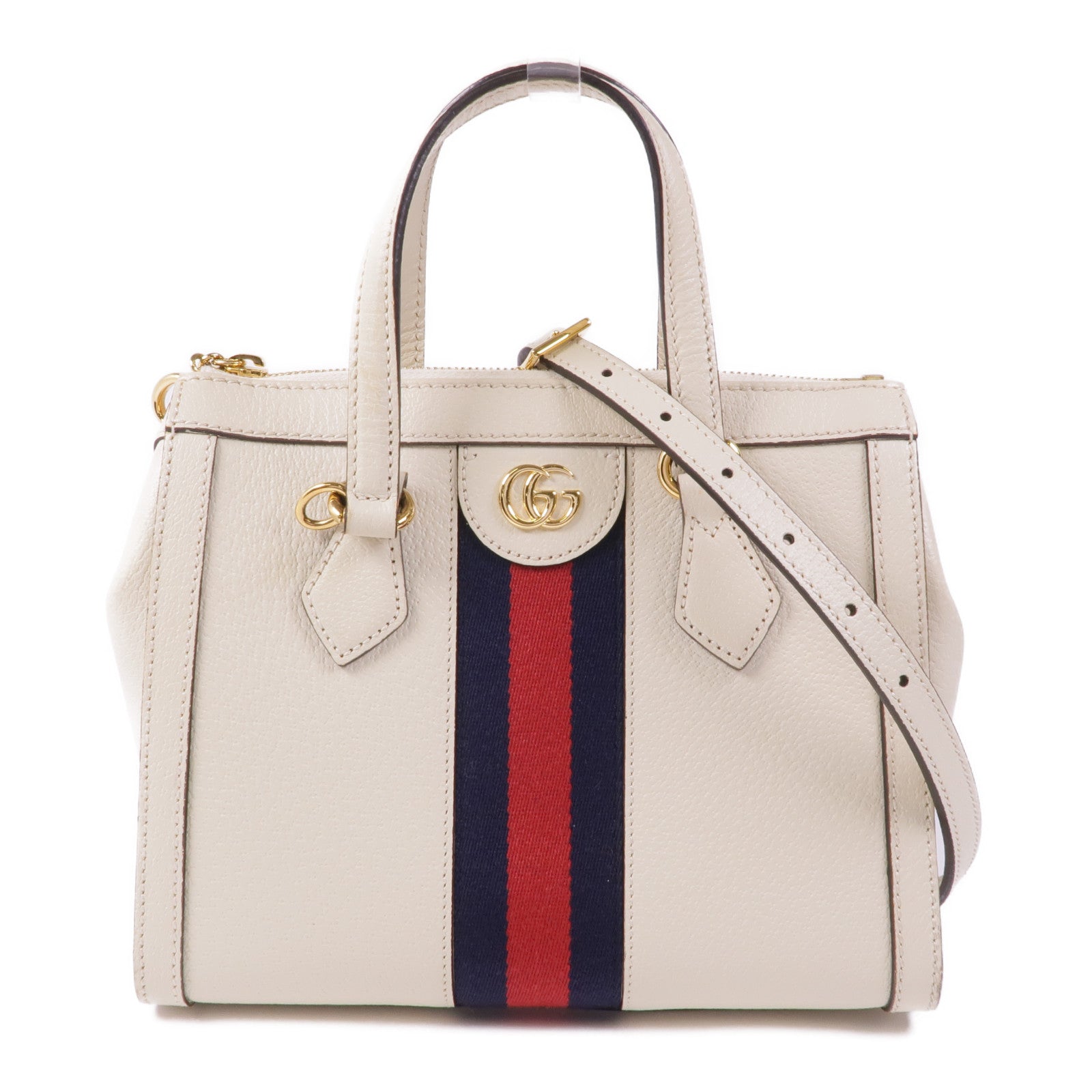 GUCCI 牛皮皮革2 Way Shoulder金扣手挽肩背兩用袋