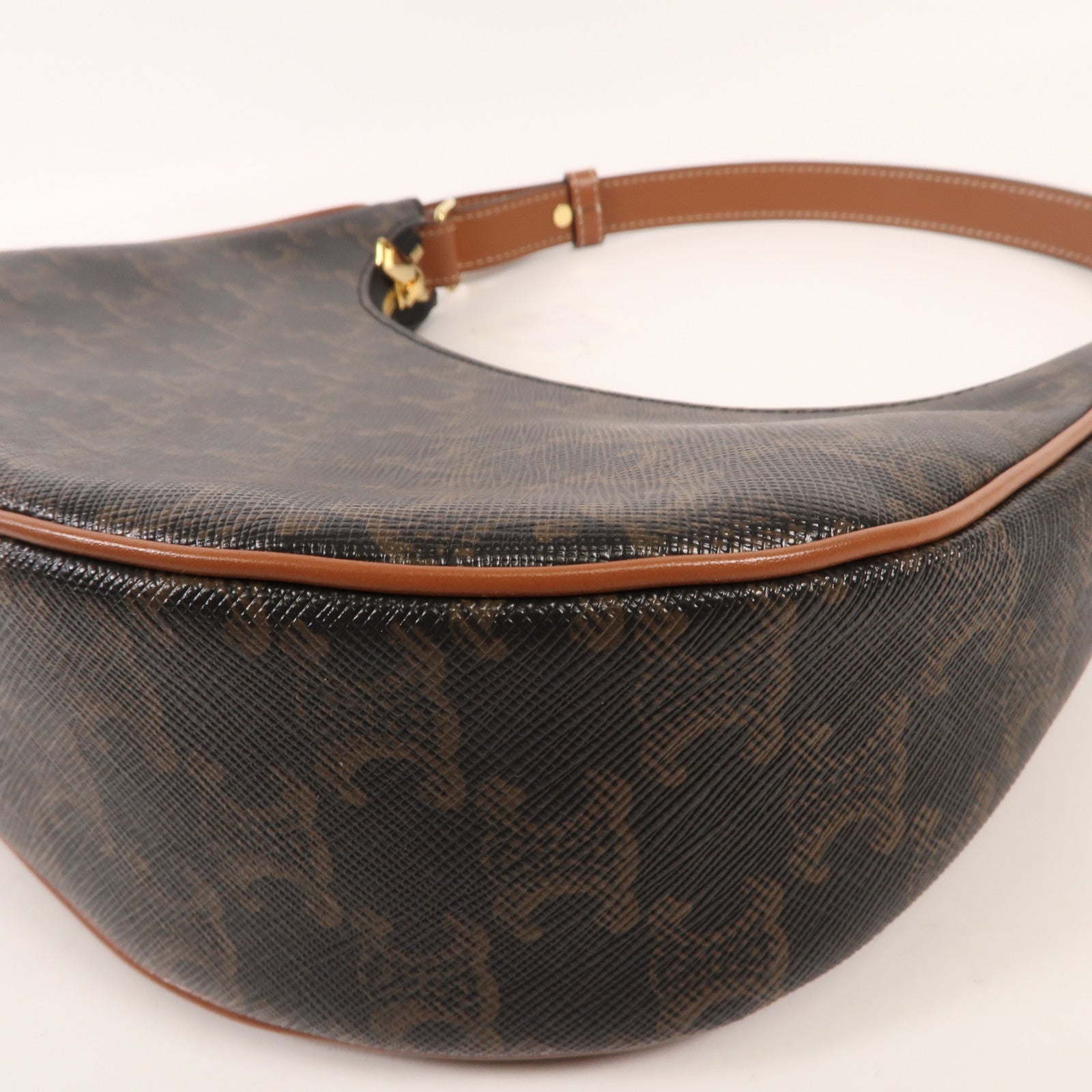 CELINE 塗層帆布Ava金扣肩背袋