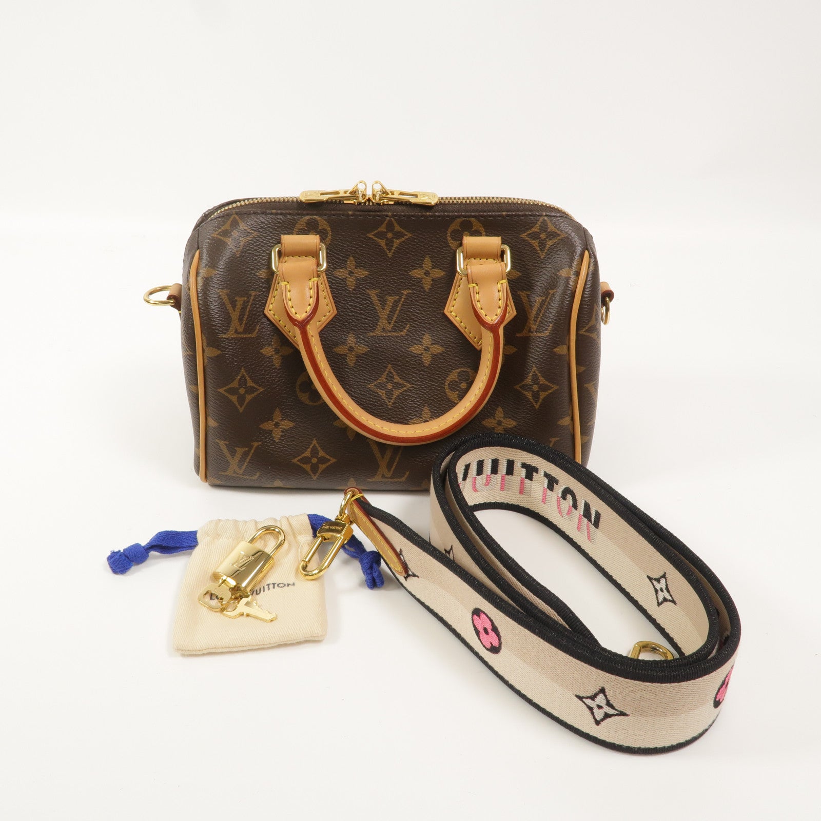 LOUIS VUITTON Monogram Speedy Bandouliere 20手挽肩背兩用袋