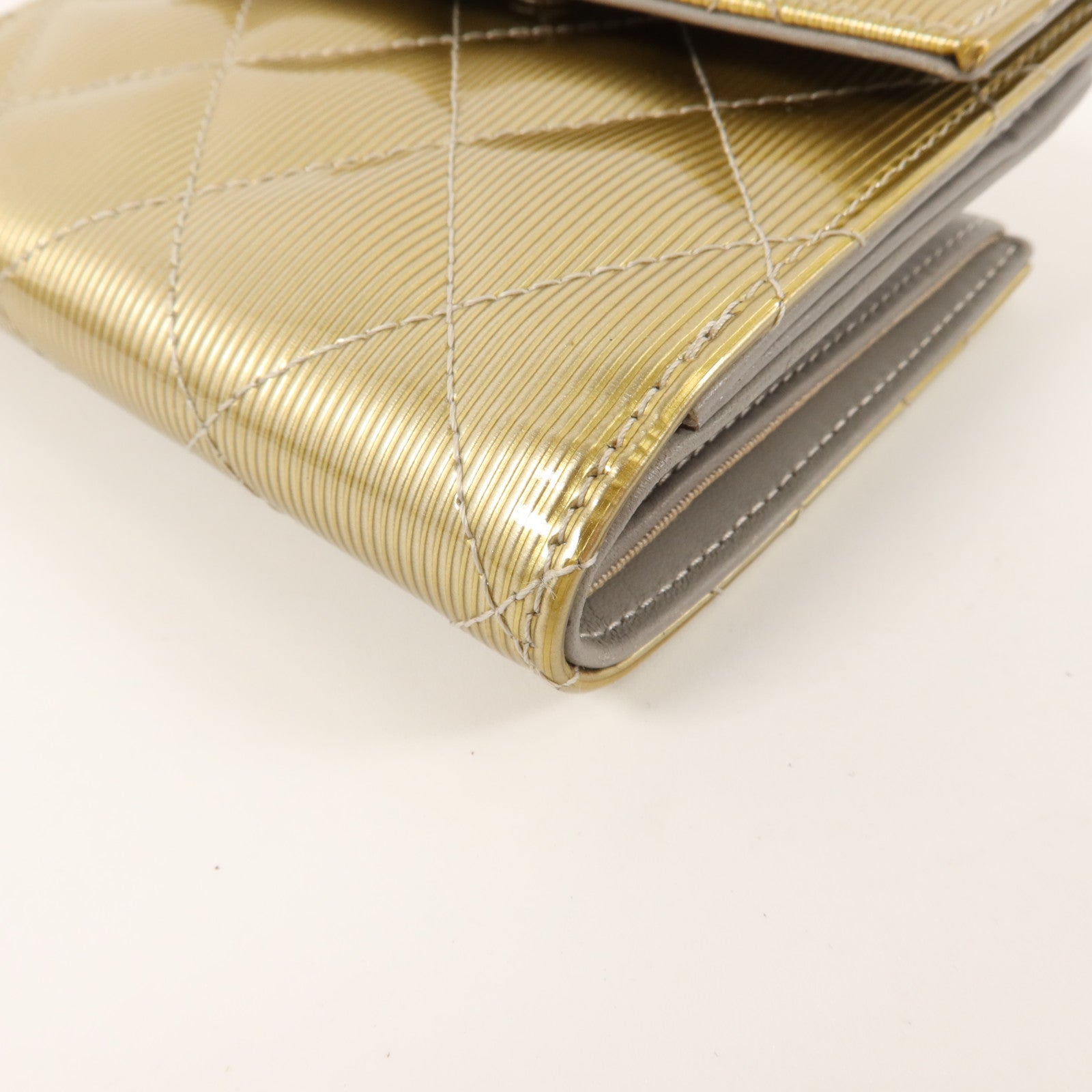 CHANEL 漆皮皮革Bifold Wallet錢包