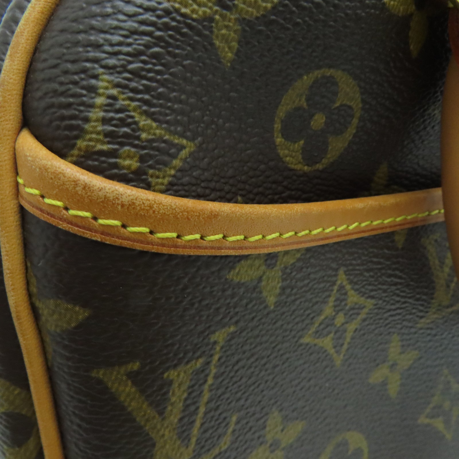 LOUIS VUITTON Monogram Trouville Hand Bag金扣手挽袋啡色