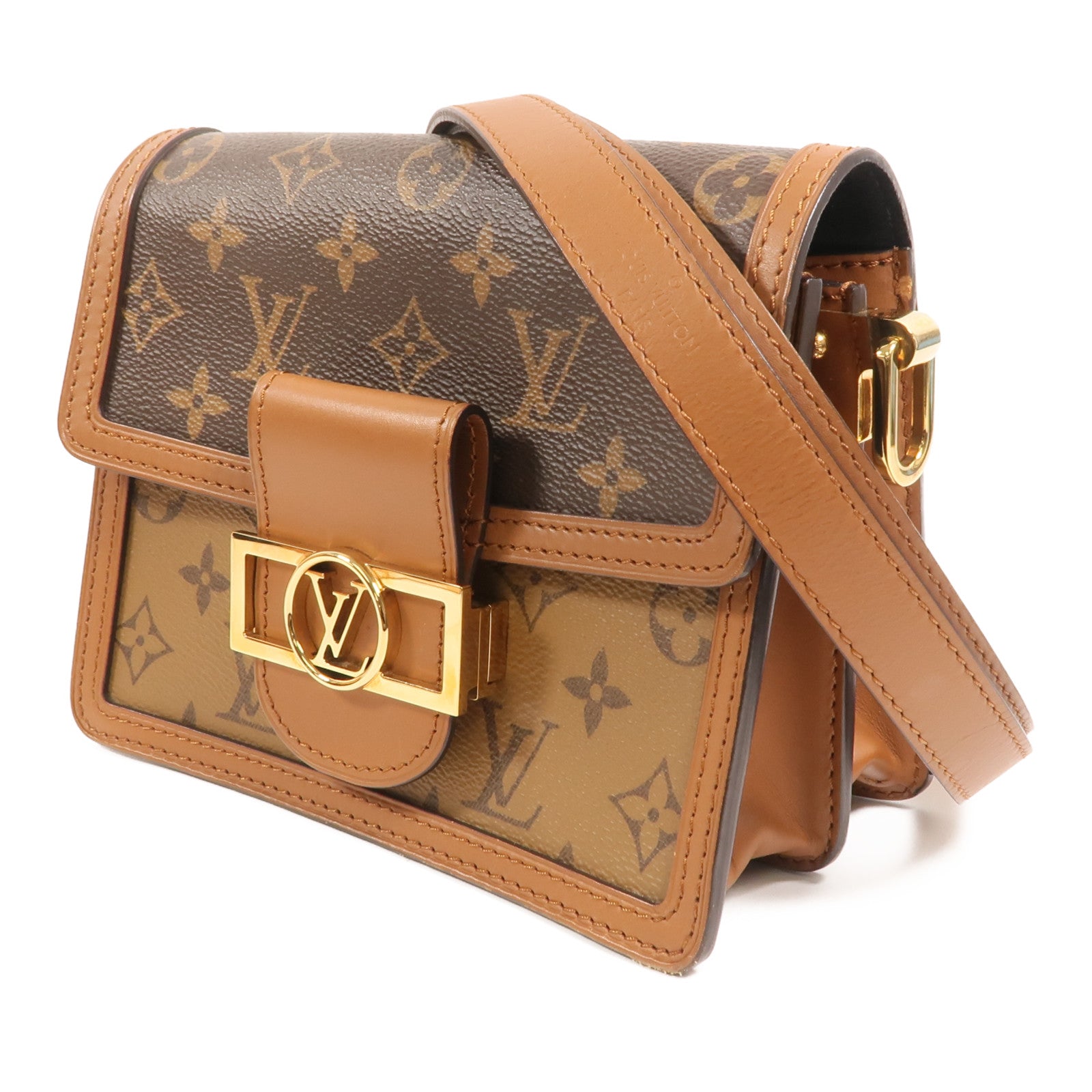 LOUIS VUITTON Monogram Reverse Mini Dauphine肩背袋
