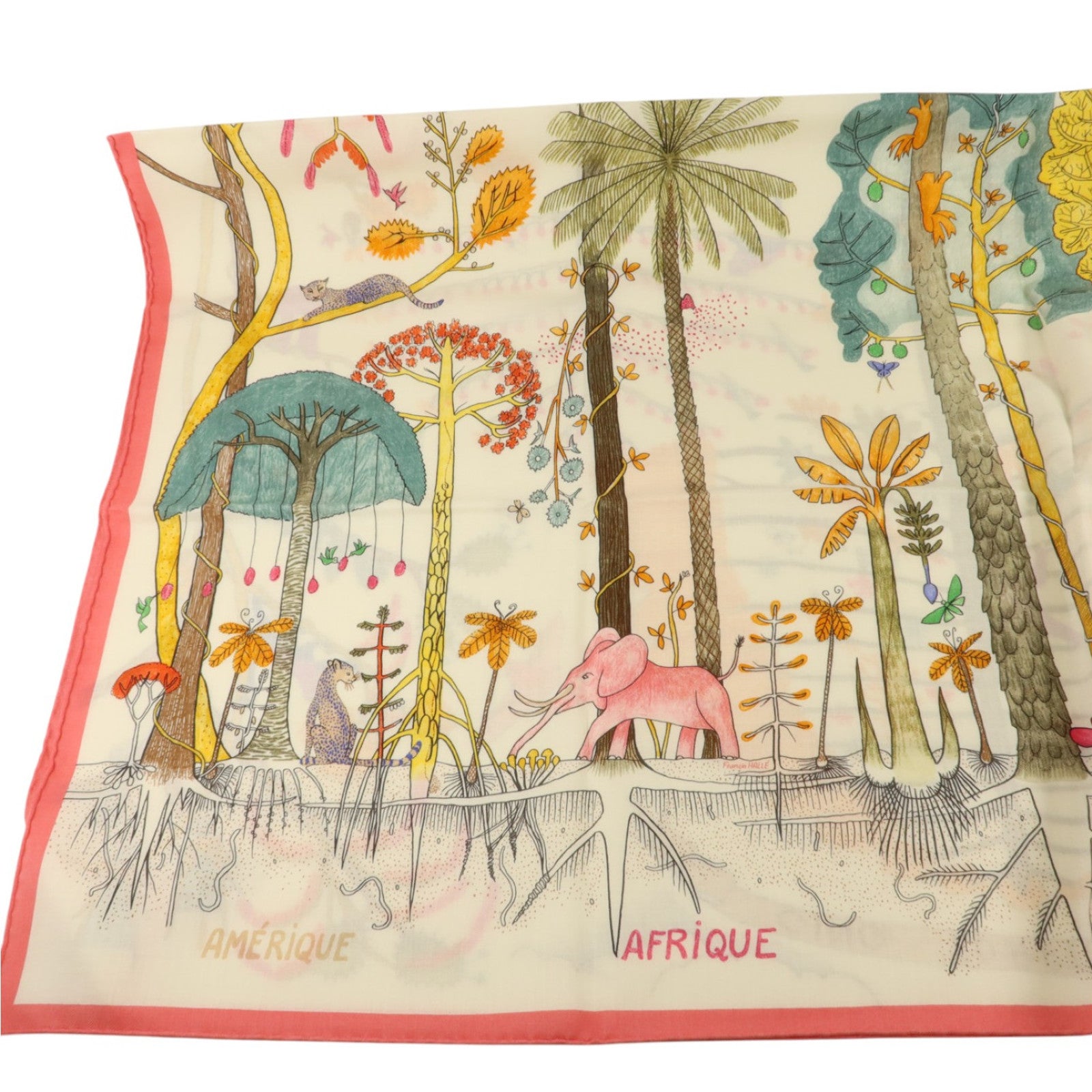 HERMES 羊絨/絲質Scarf 140X140絲巾