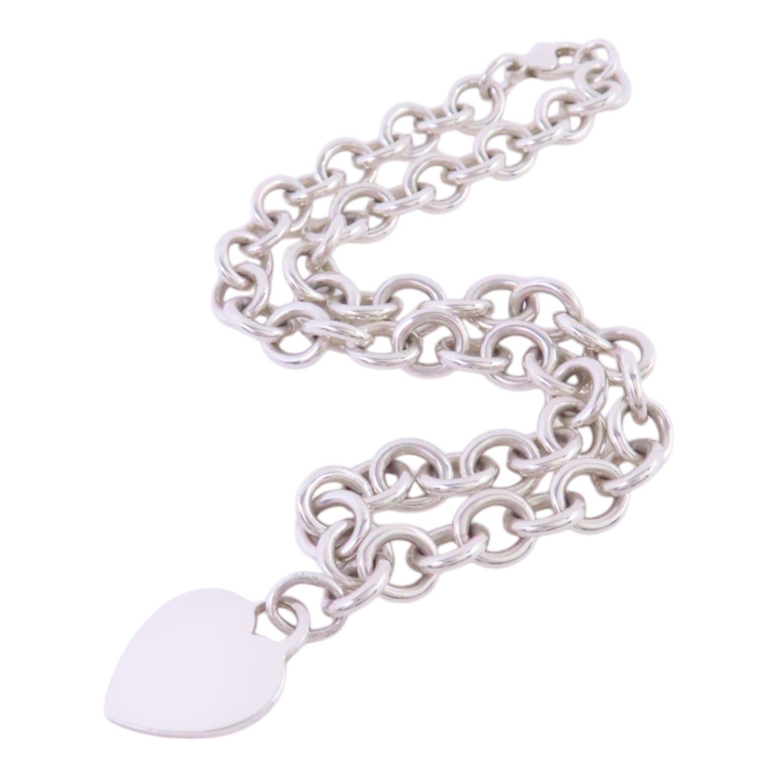 TIFFANY＆CO 925純銀Heart Tag Necklace項鏈