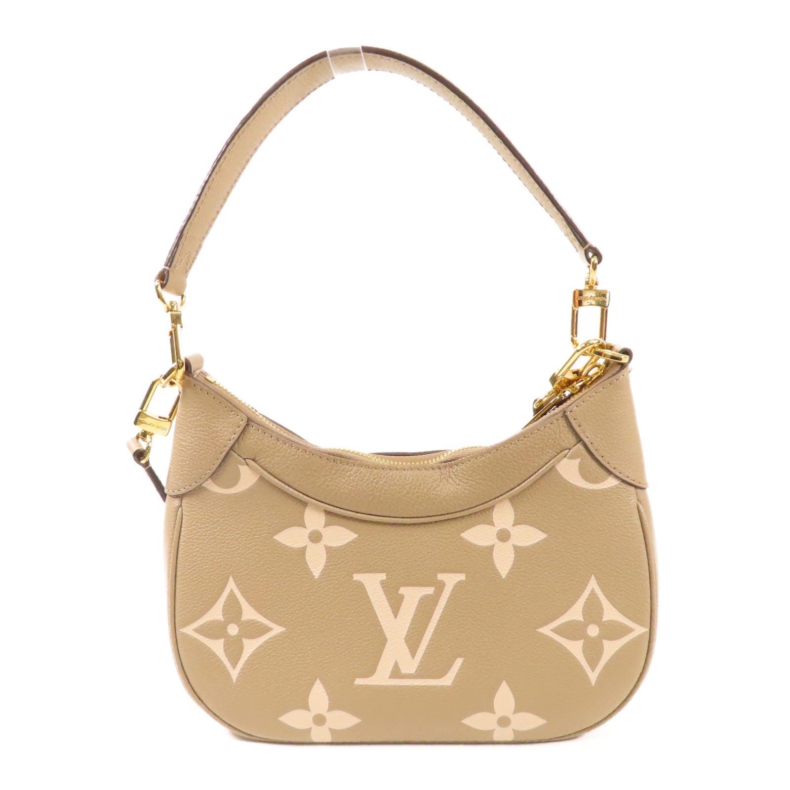 LOUIS VUITTON Monogram Empreinte Bagatelle金扣手挽肩背兩用袋