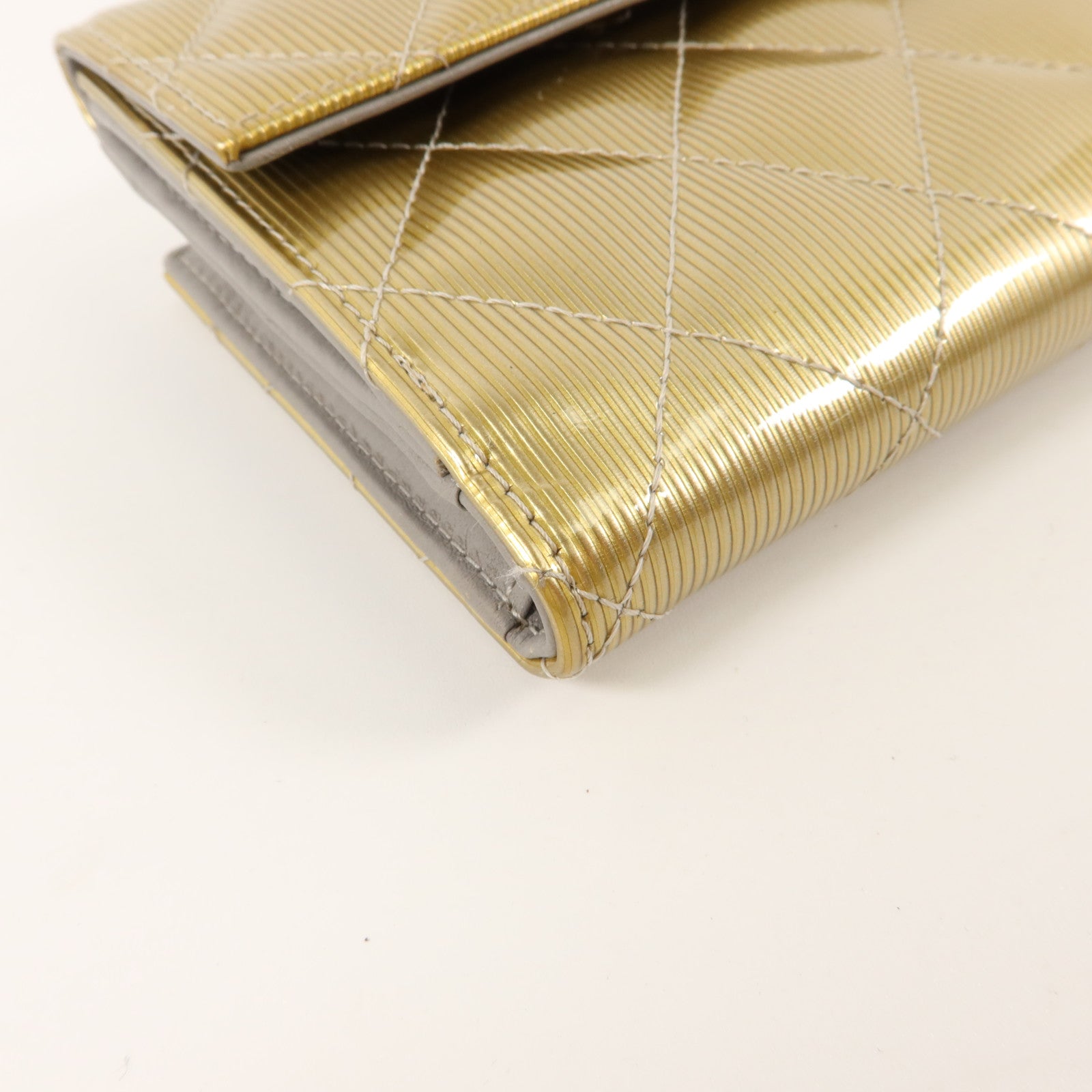 CHANEL 漆皮皮革Bifold Wallet錢包