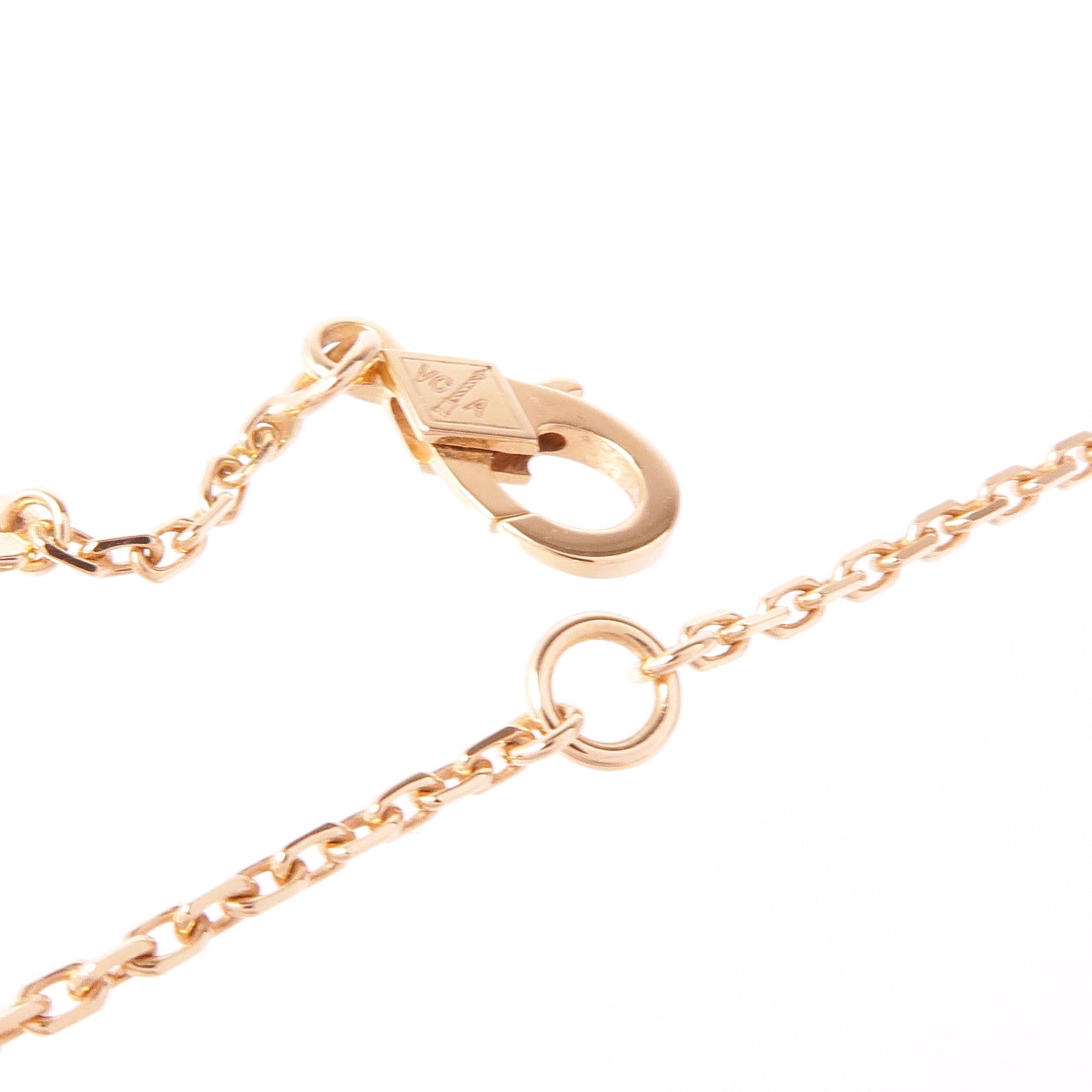 Van Cleef & Arpels 18K玫瑰金Vintage Alhambra Necklace珍珠貝母項鍊