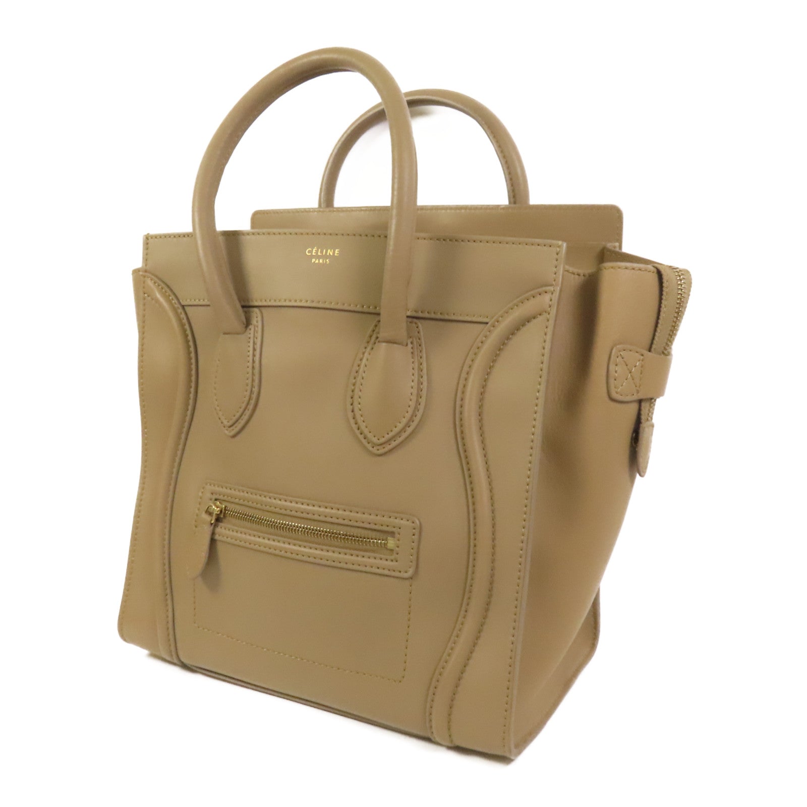 CELINE 牛皮皮革Mini Luggage手挽袋