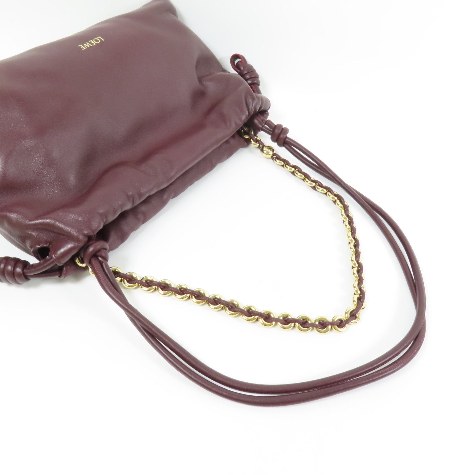 LOEWE 羊皮皮革Medium Flamenco Purse金扣肩背袋