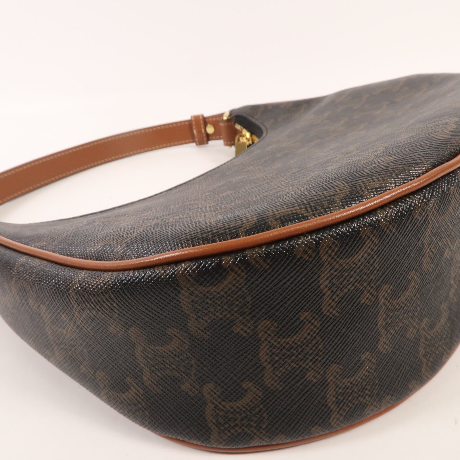 CELINE 塗層帆布Ava金扣肩背袋