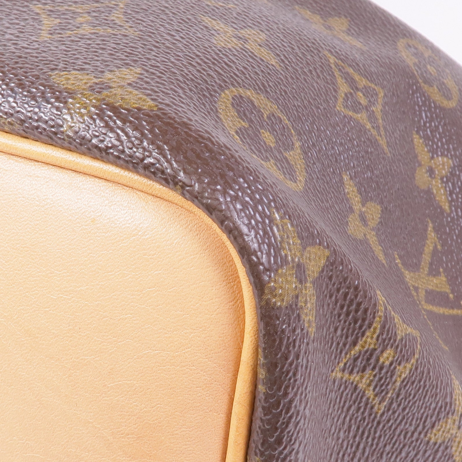 LOUIS VUITTON Monogram Petit Noe金扣肩背袋棕色
