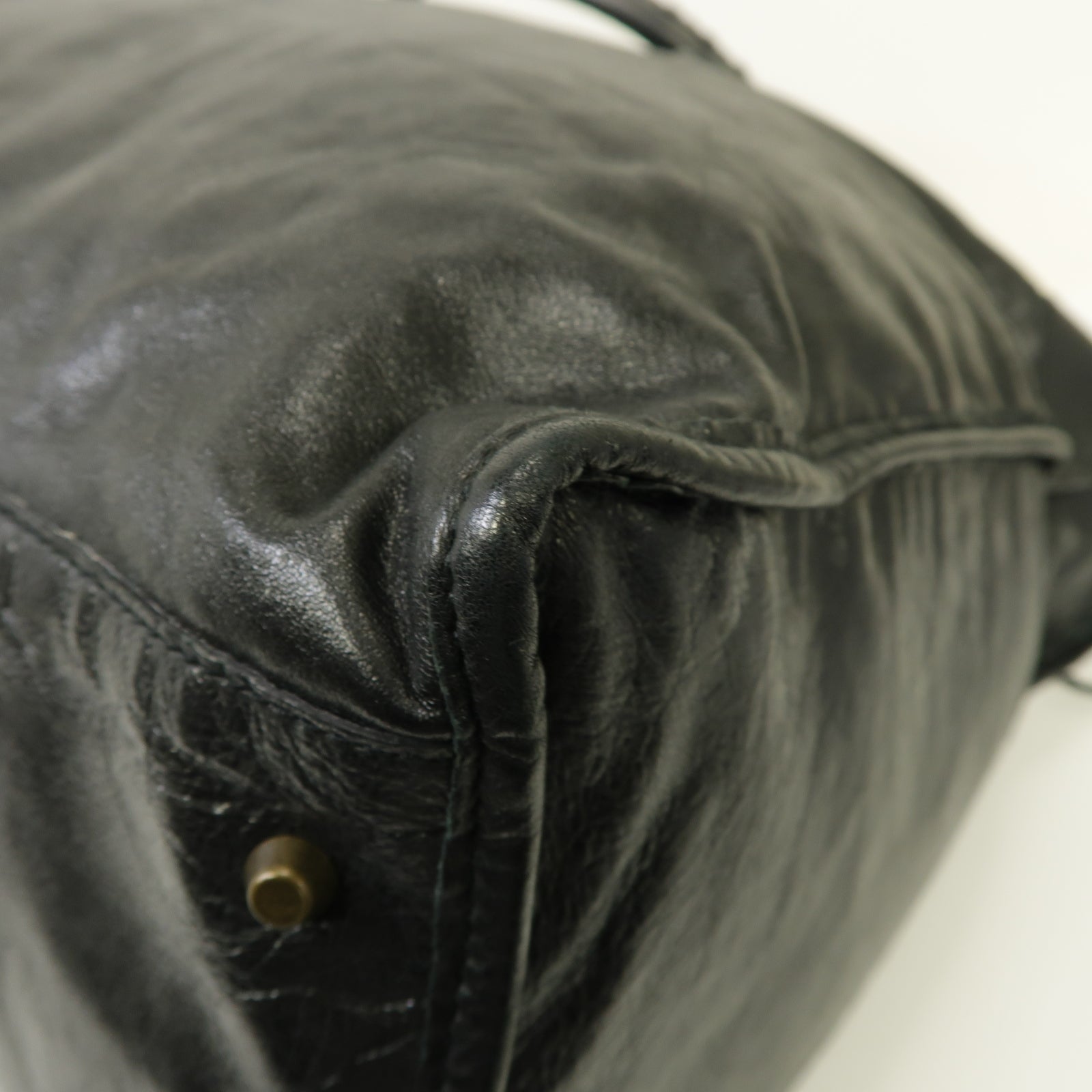 BALENCIAGA 牛皮皮革Weekender金扣肩背袋黒色