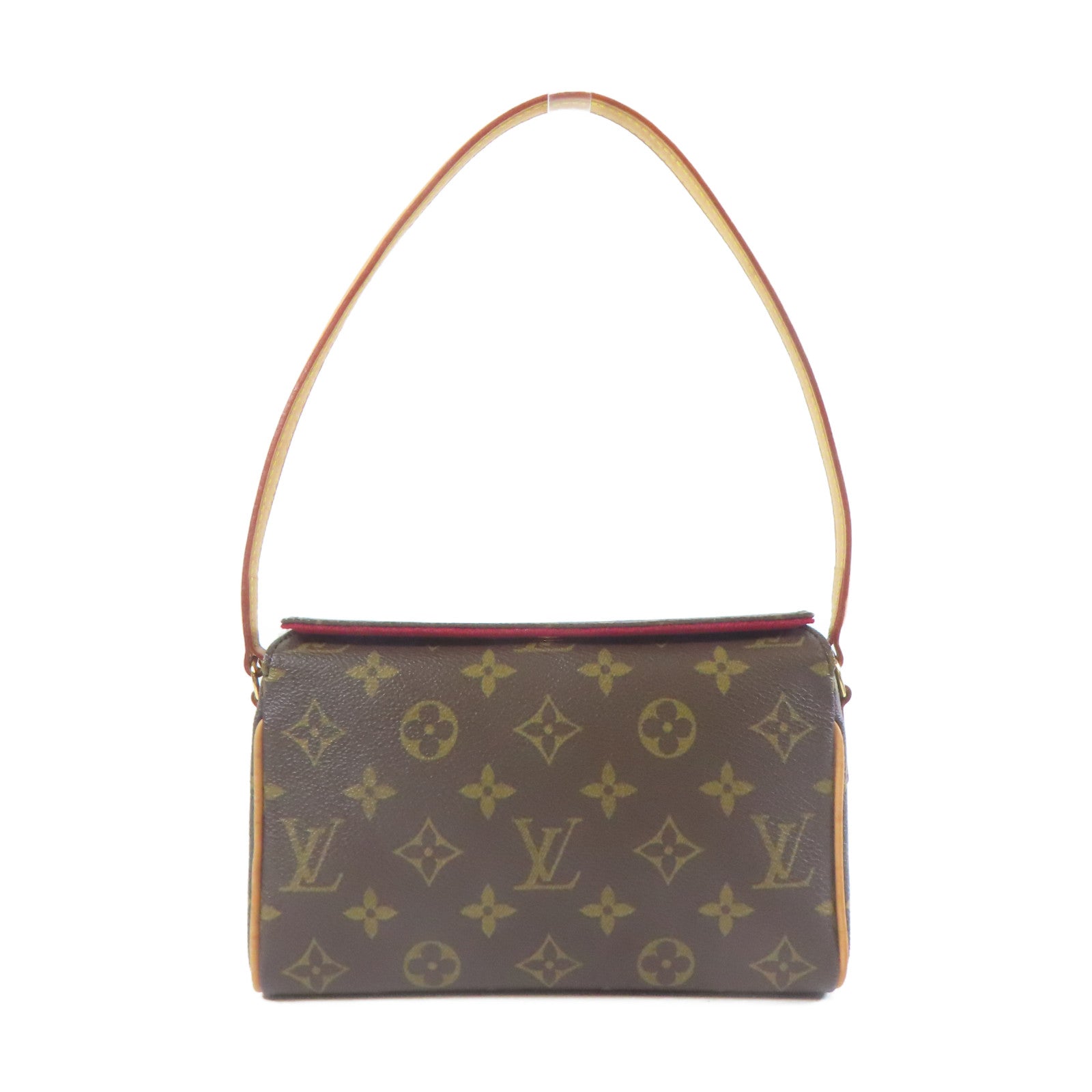 LOUIS VUITTON Monogram Recital Monogram金扣手挽袋啡色