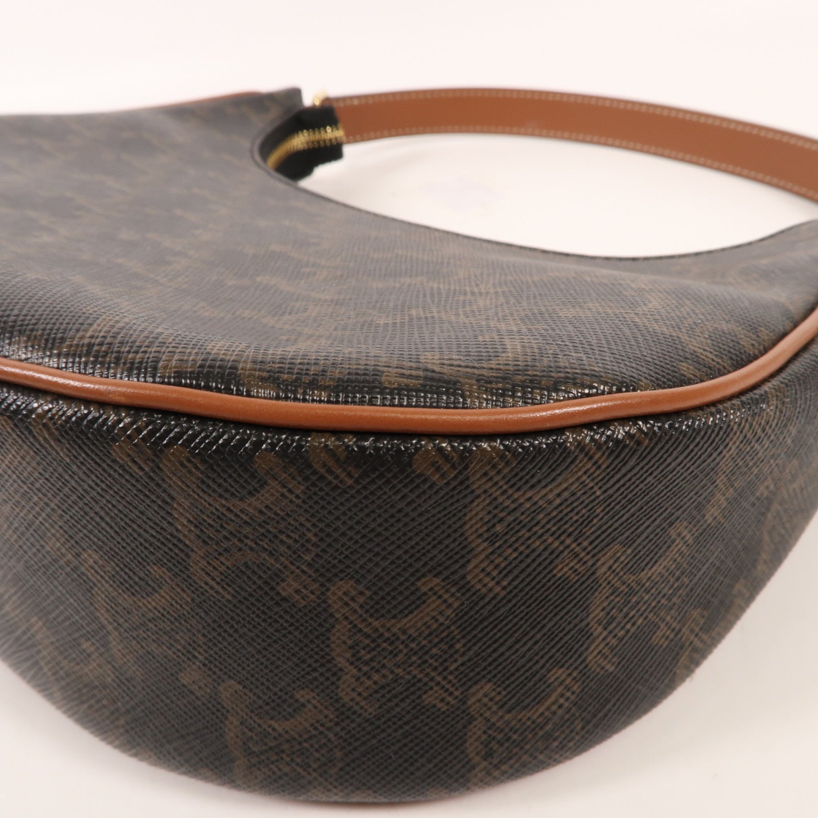 CELINE 塗層帆布Ava金扣肩背袋