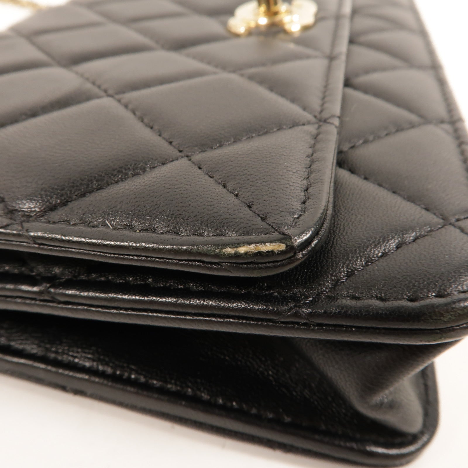 CHANEL 羊皮皮革Trendy Wallet On Chain鏈帶肩背袋