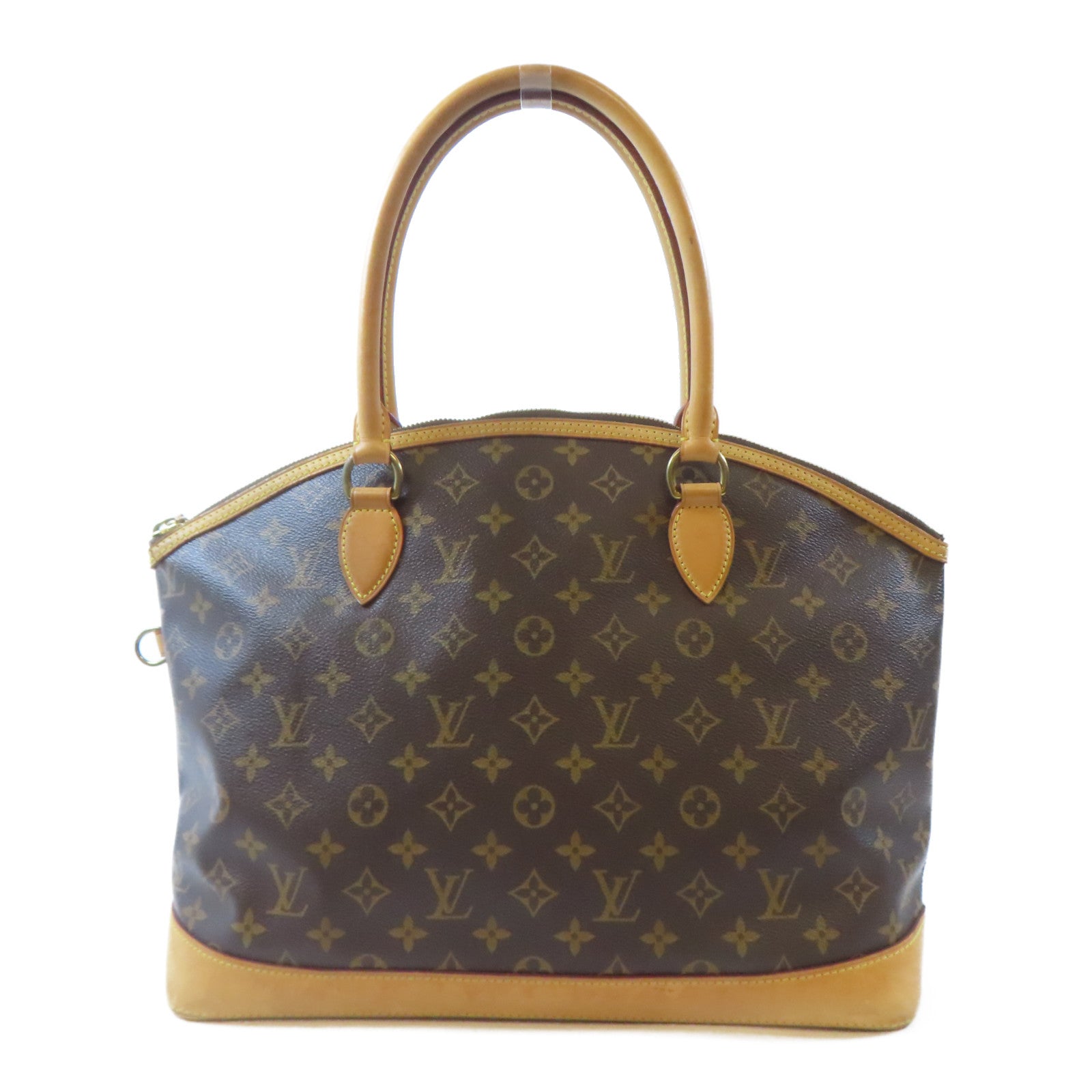 LOUIS VUITTON (PRICE DOWN) LV GHW Lockit Horizontal Shoulder Handbag M40104 Monogram Brown
