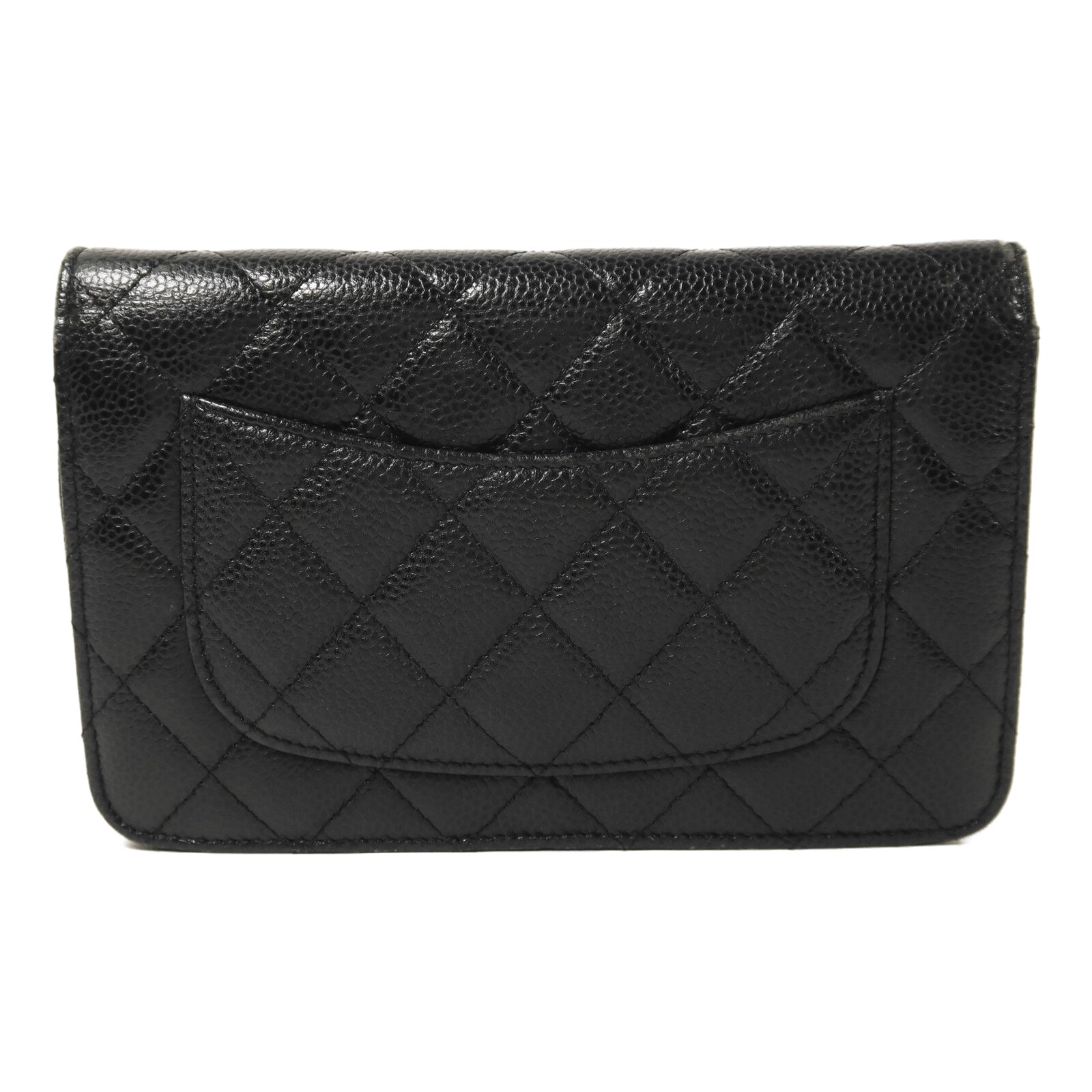 CHANEL 牛皮皮革WOC Wallet On Chain金扣鏈帶肩背袋