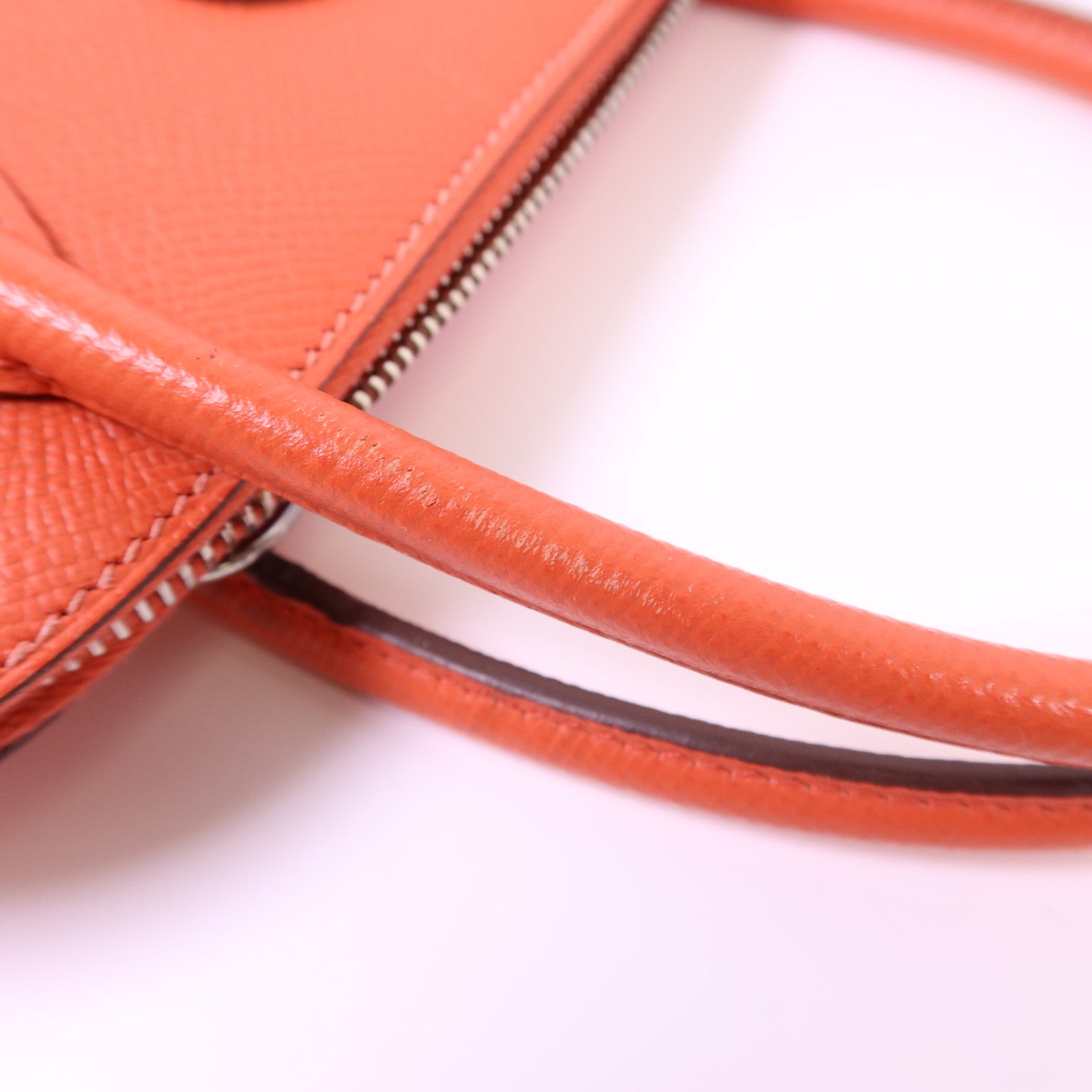 HERMES Epsom皮革Bolide 27銀扣手挽肩背兩用袋Rose Jaipur