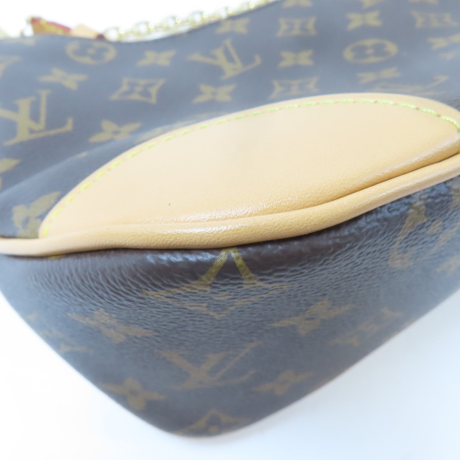 LOUIS VUITTON Monogram Boulogne金扣肩背袋啡色