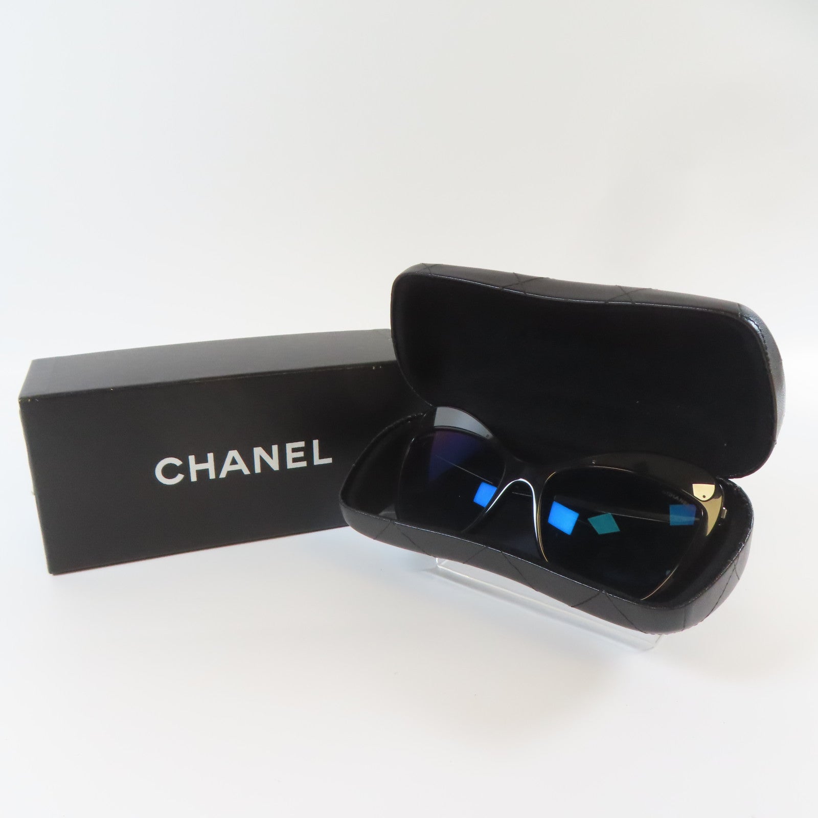 CHANEL 【激減優惠】PVC Sunglass太陽眼鏡黑色