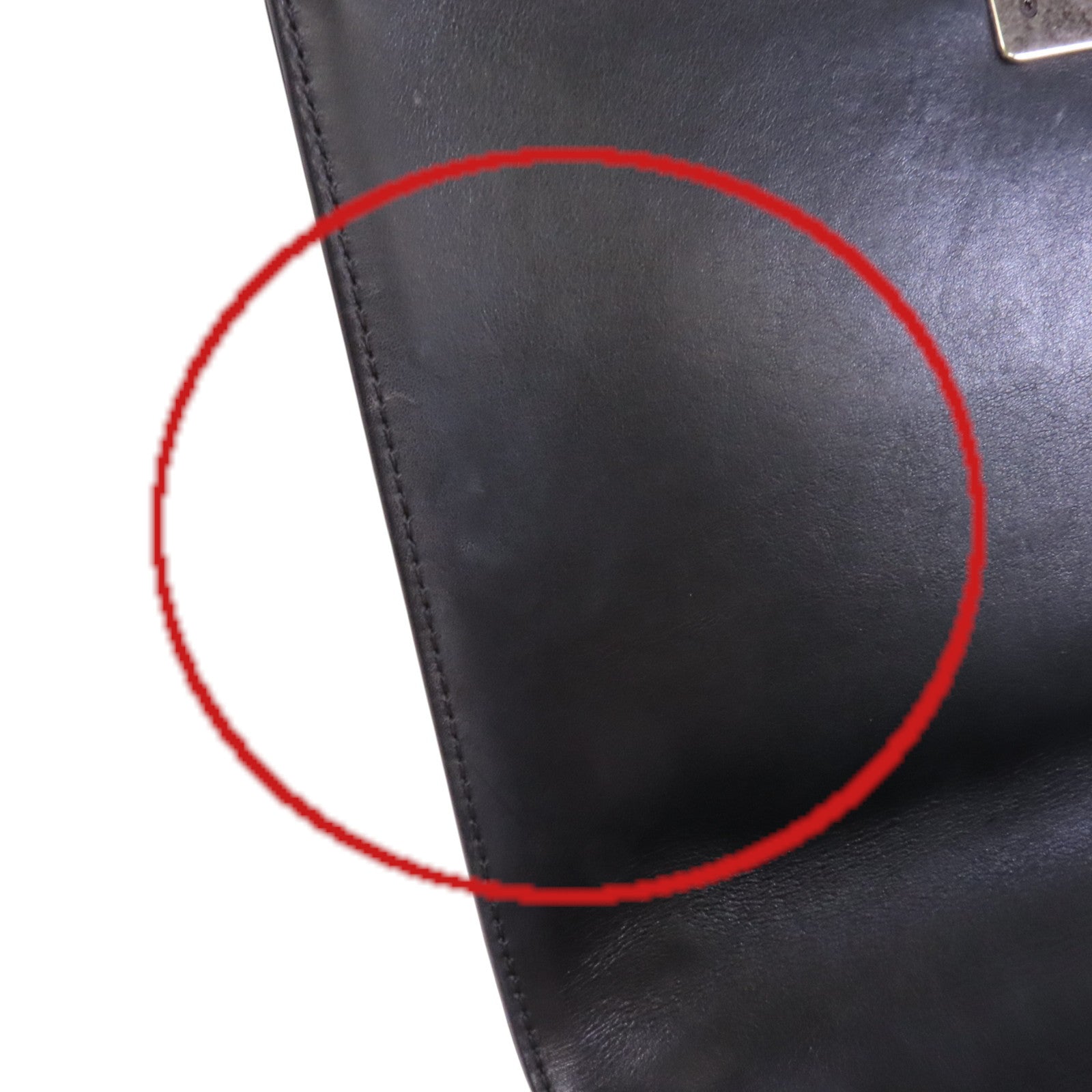 CHANEL 牛皮皮革Boy 28銀扣鏈帶肩背袋