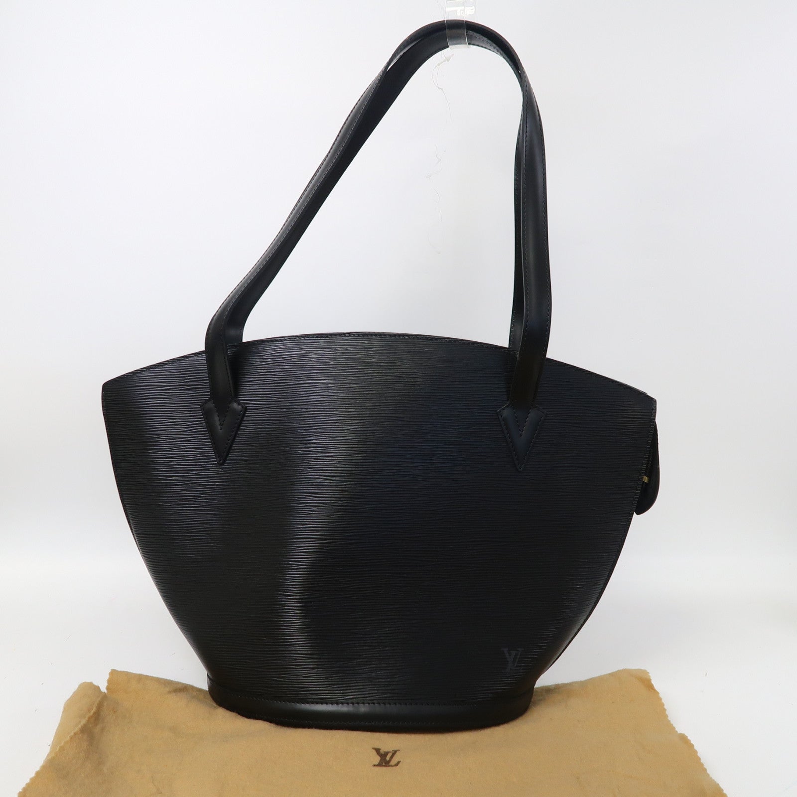 LOUIS VUITTON 【激減優惠】Epi Saint Jacques金扣肩背袋黑色