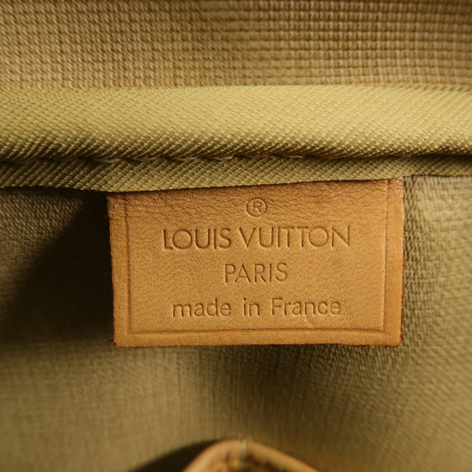 LOUIS VUITTON Monogram Deauville金扣手挽袋棕色