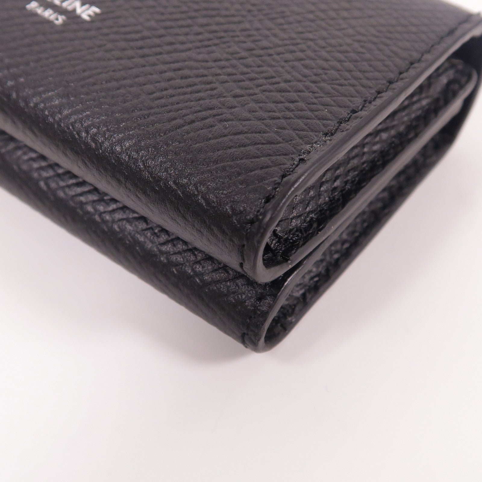 CELINE 牛皮皮革Card Holder銀扣卡片套