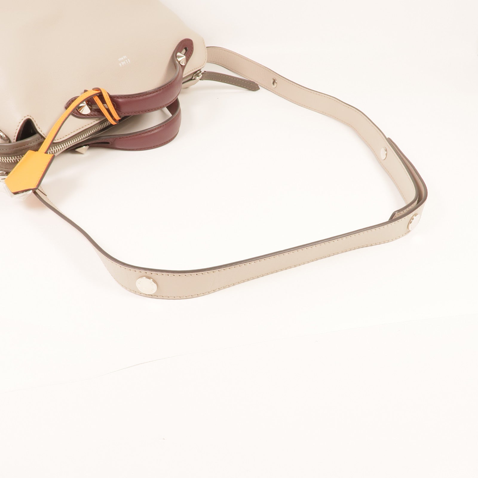 FENDI 牛皮皮革By The Way銀扣手挽肩背兩用袋