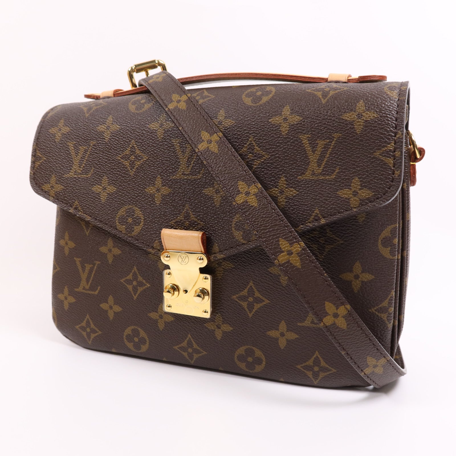 LOUIS VUITTON Monogram Pochette Metis MM金扣手挽肩背兩用袋