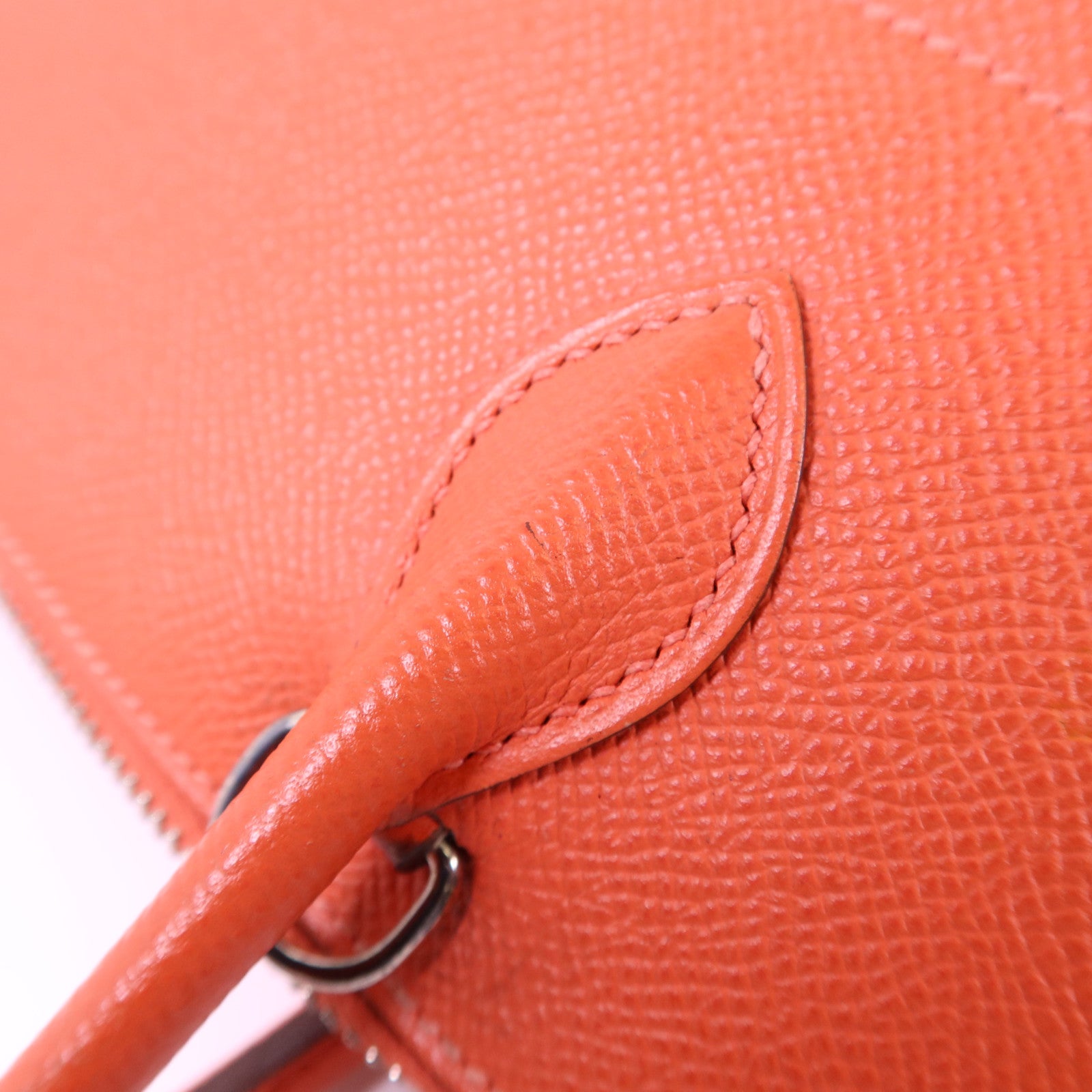 HERMES Epsom皮革Bolide 27銀扣手挽肩背兩用袋Rose Jaipur