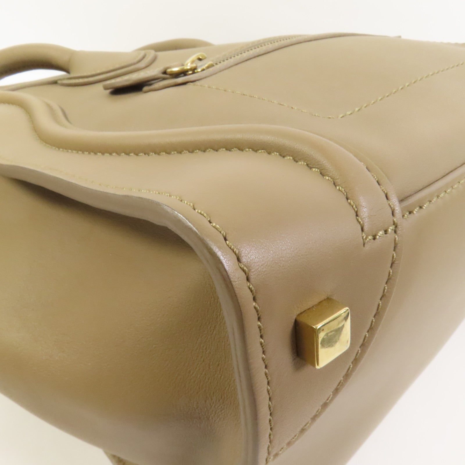 CELINE 牛皮皮革Mini Luggage手挽袋